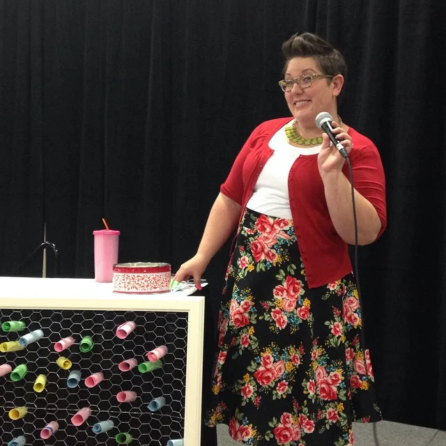 At Pinners Conference teaching how to throw a party with IKEA.