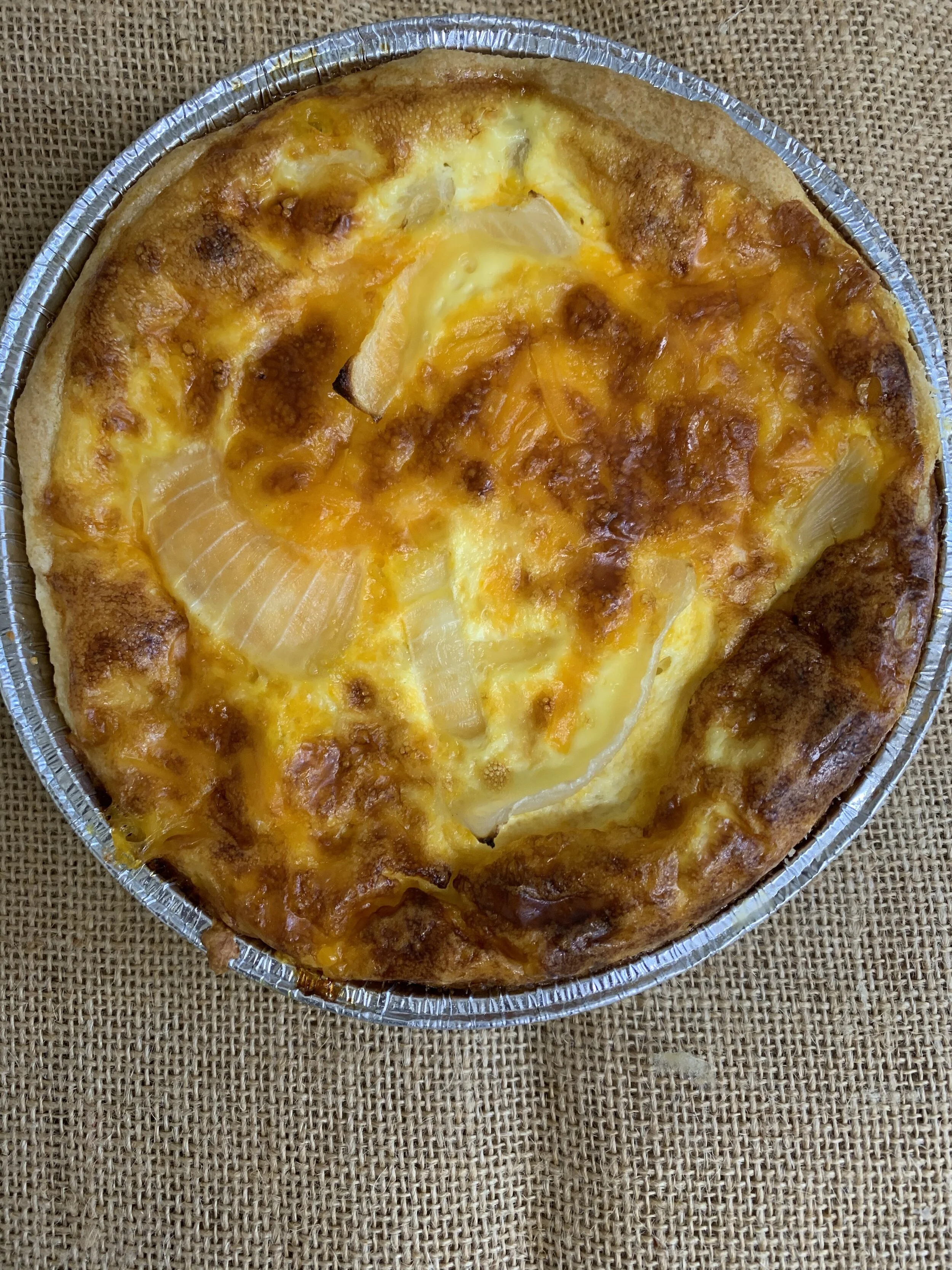 Cheese and Onion Quiche — Akins Family Bakers