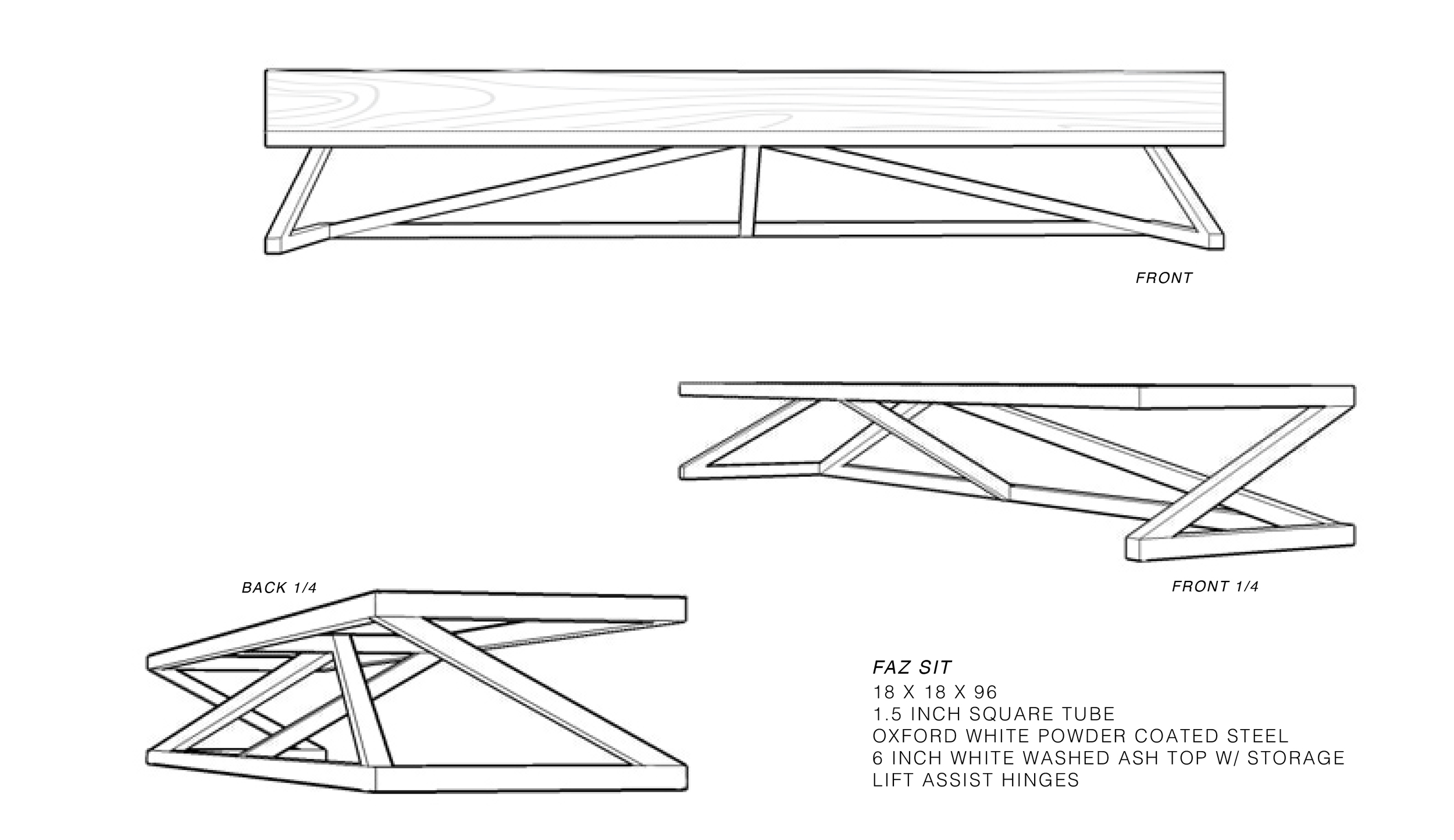 Bench - Proposed Design by Constructed Matter, Inc.
