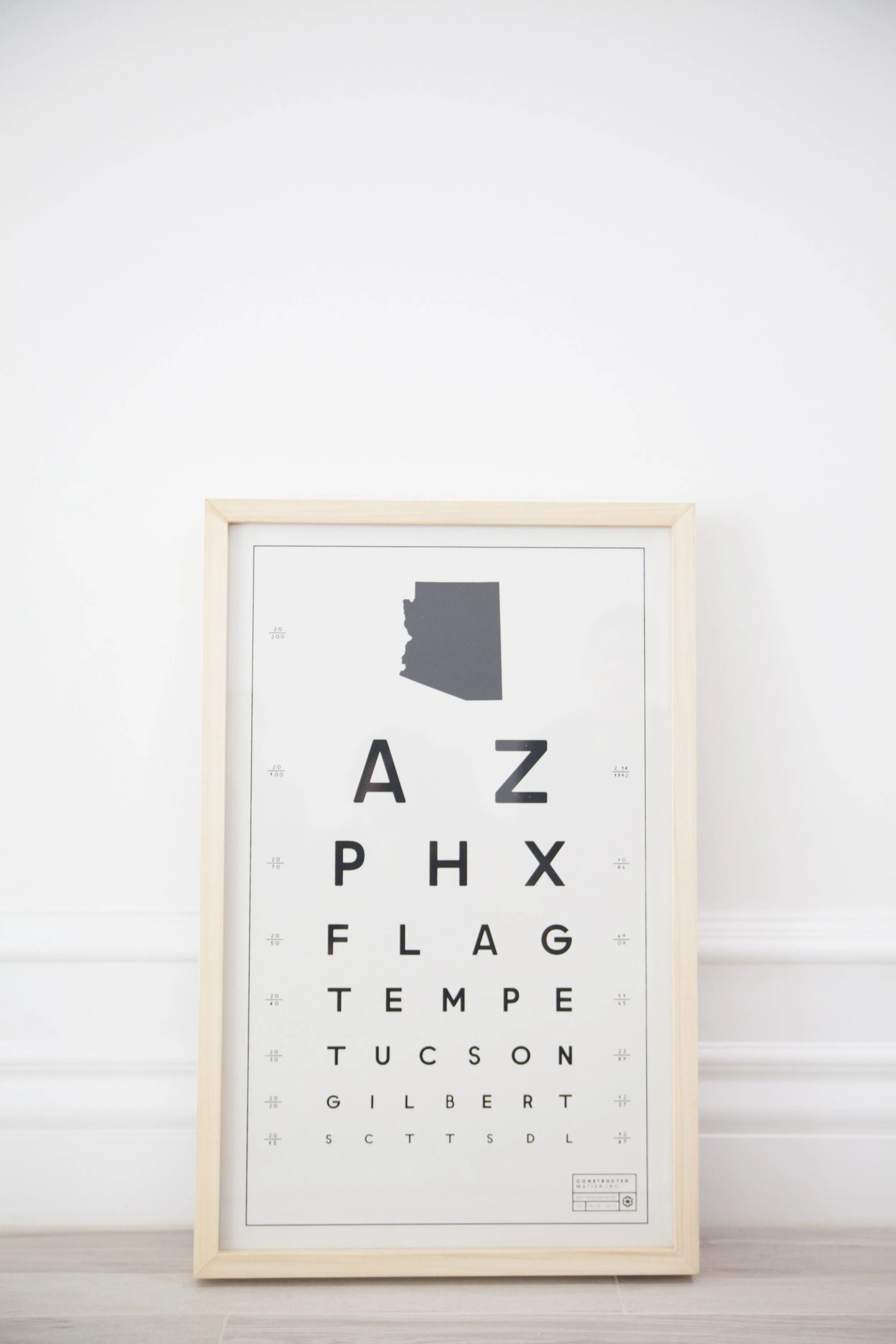 AZ, Arizona, eye, chart, eyechart, art