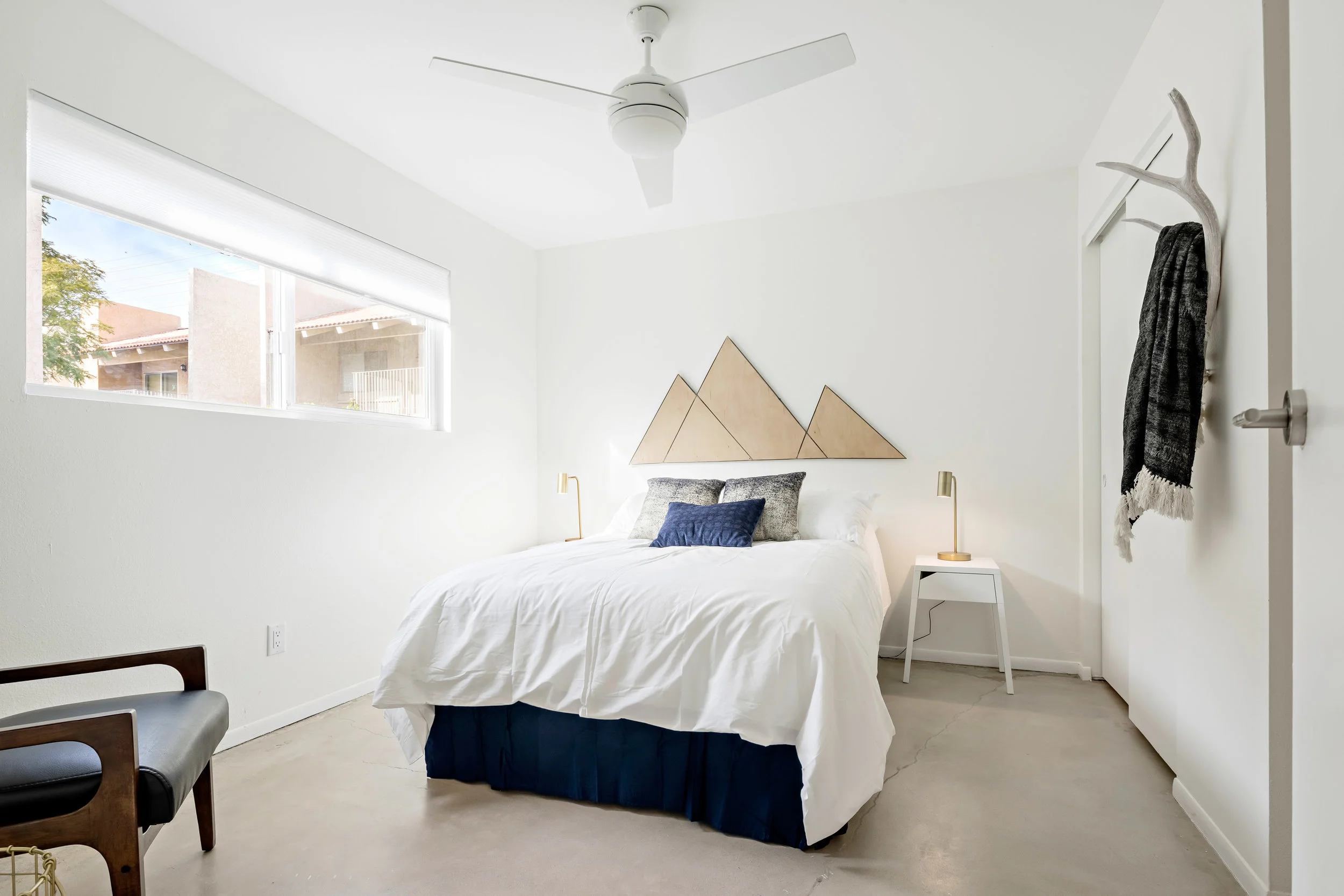 concrete, modern, boho, style, saguaro, sanctuary, west, elm, elk antler