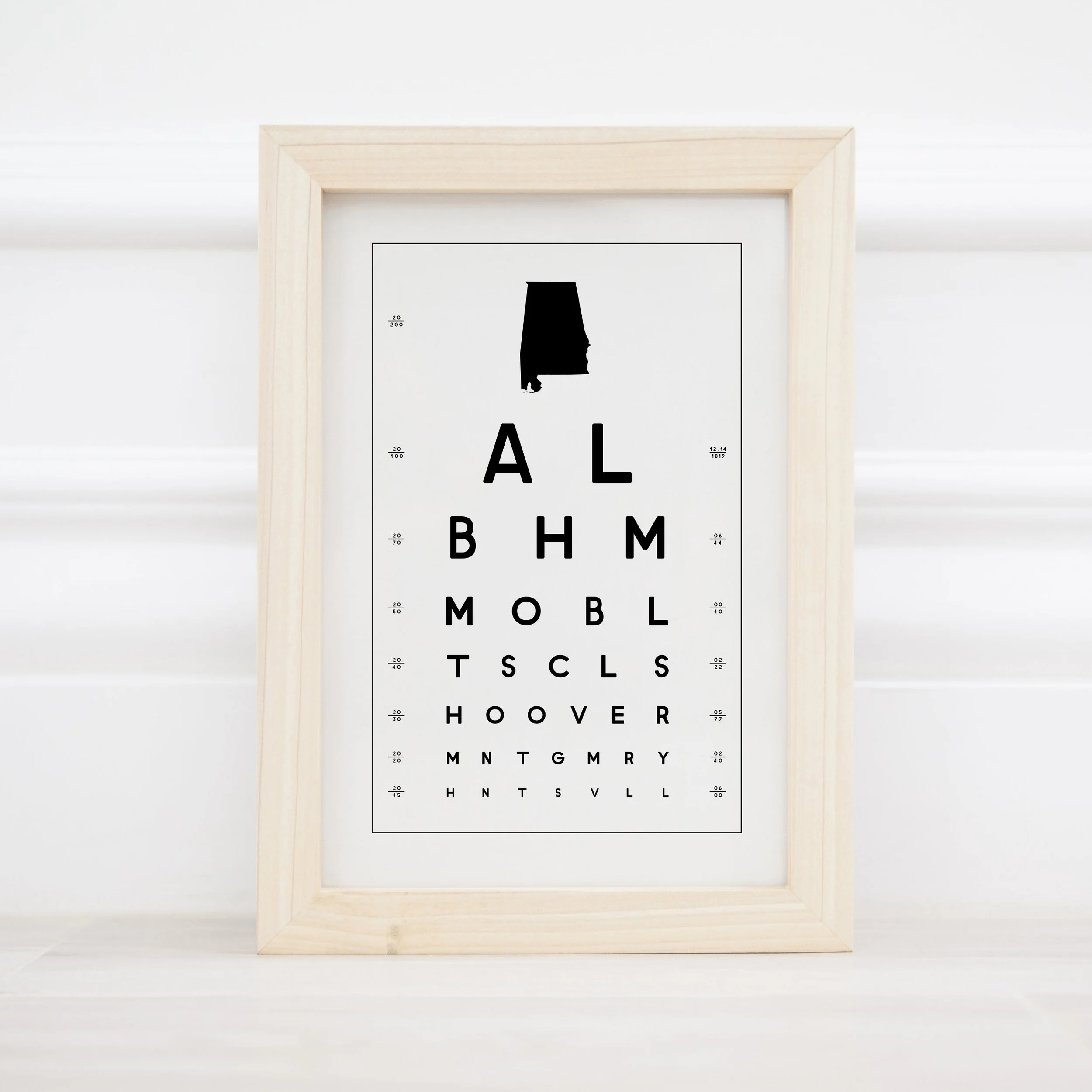 State, art, eye, chart, eyechart, al, albama