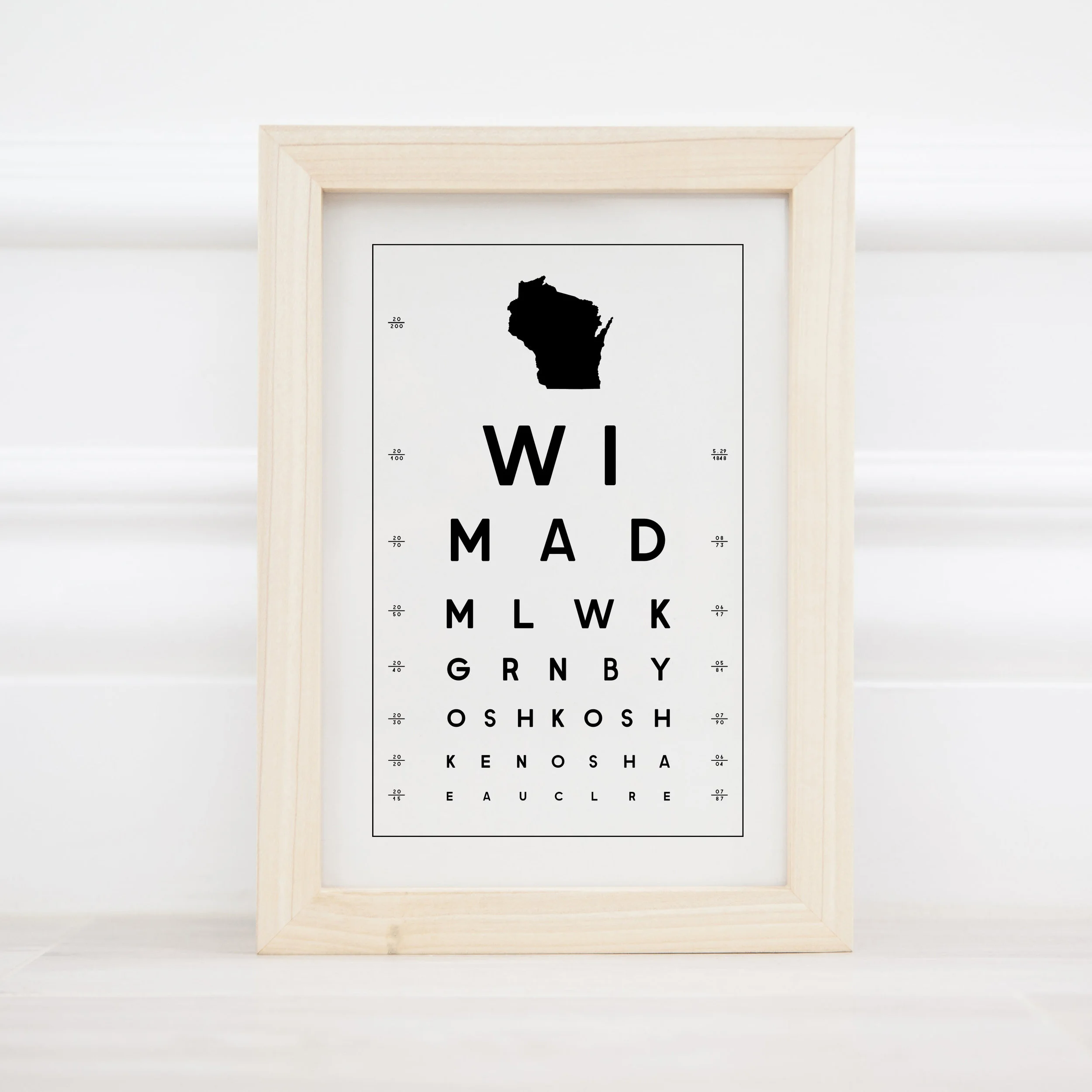State, art, eye, chart, eyechart, wi, wisconsin