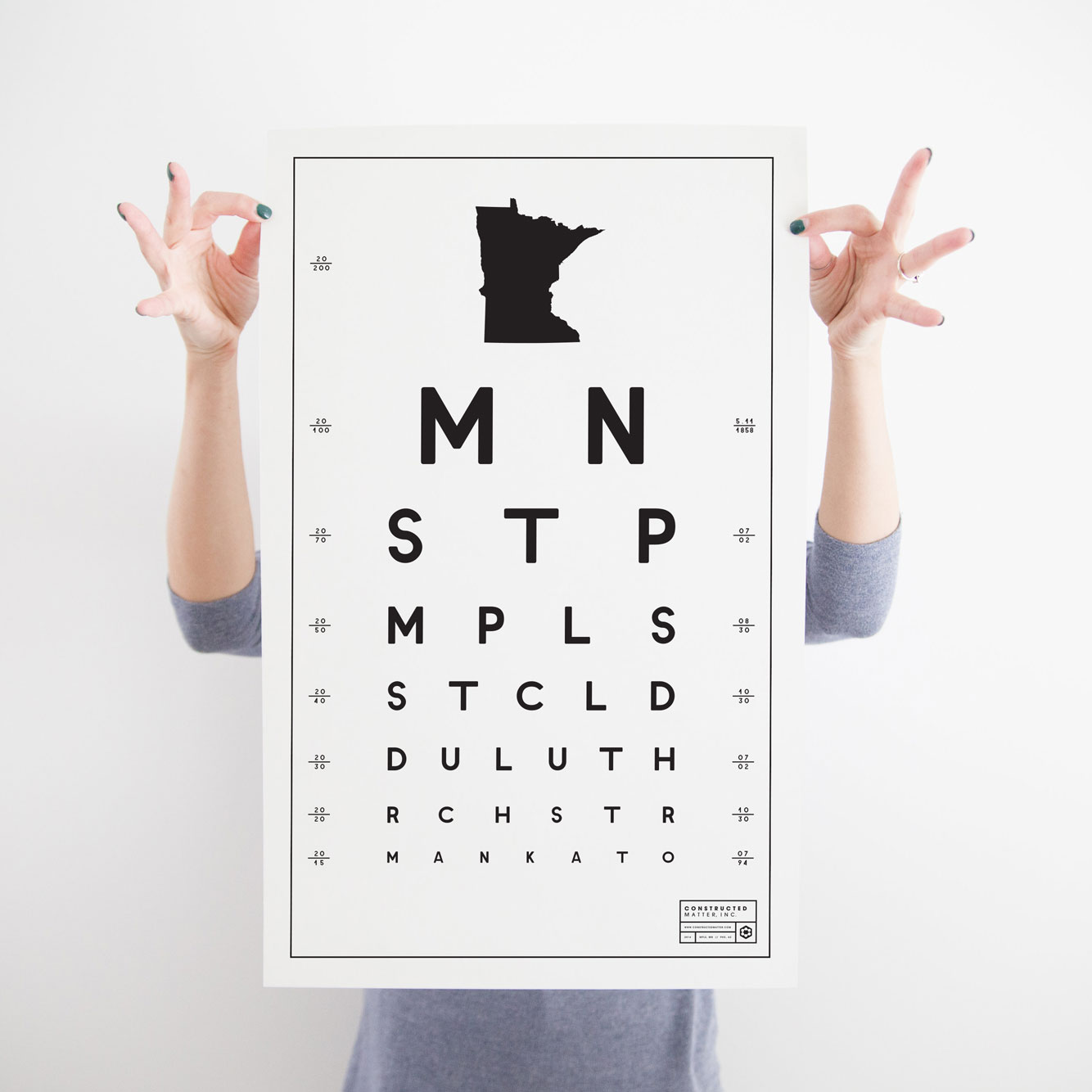 MN, minnesota, eyechart, eye chart, state art