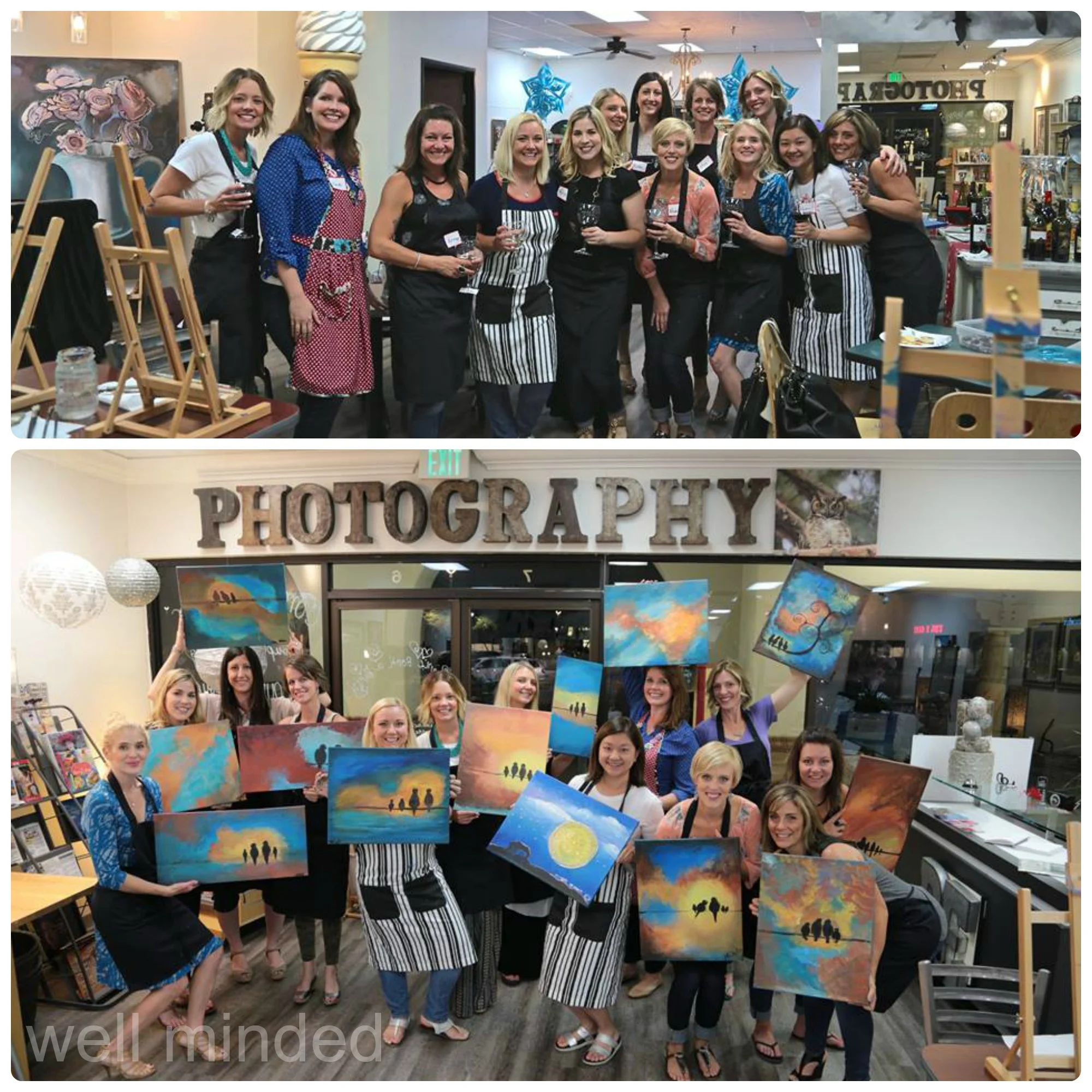 Our MOMS Club had an awesome time at Be...An Artist. photos courtesy of Sandra Marshall, Be...An Artist.