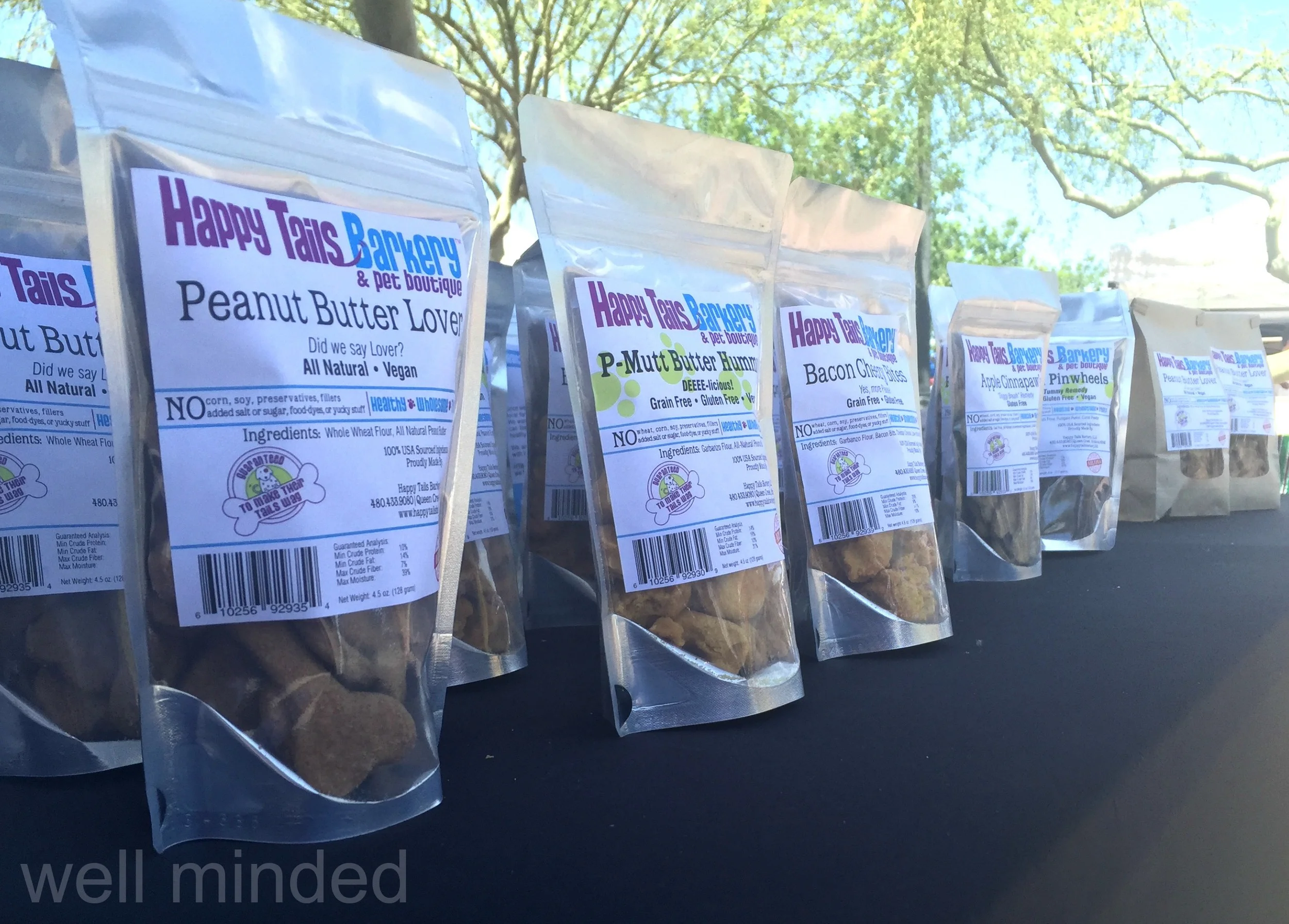 Some of HTB's offerings at the Gilbert Farmer's Market.