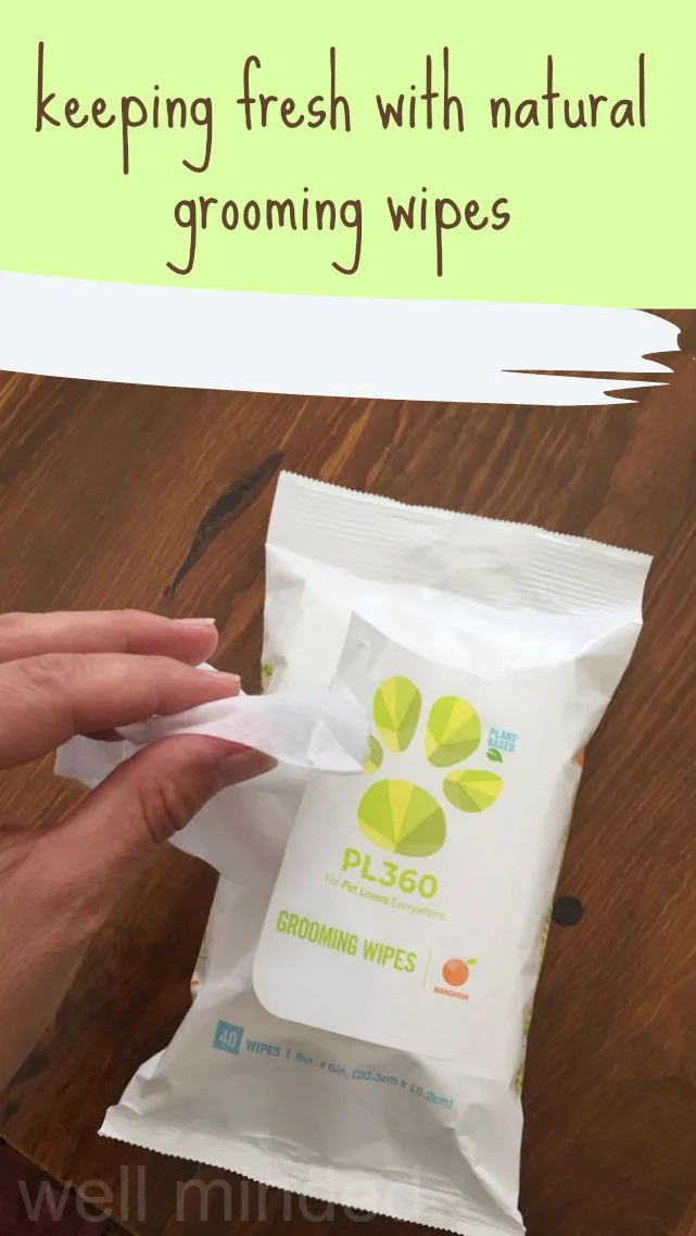 staying fresh with natural grooming wipes from PL360.