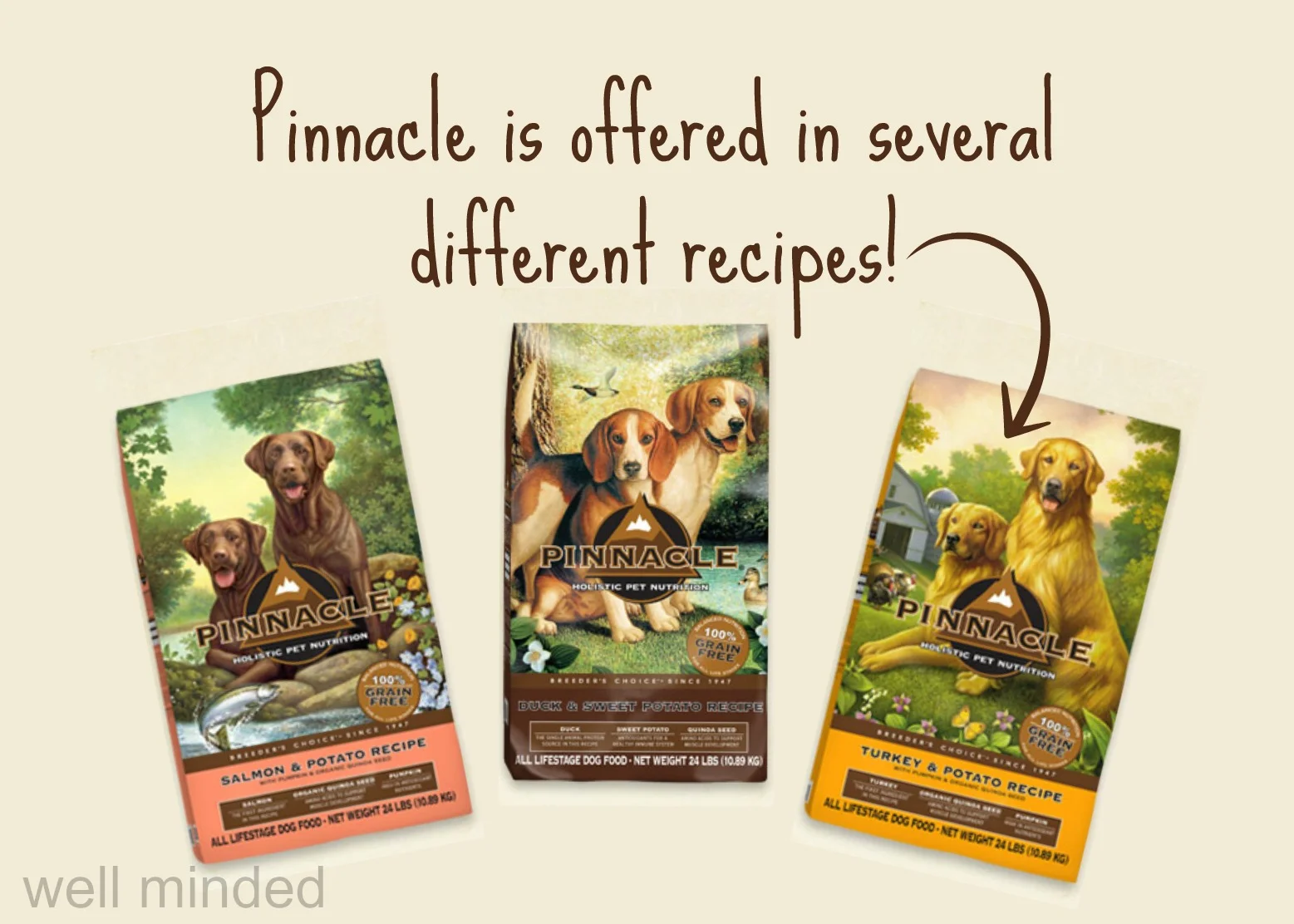 Pinnacle is offered in several different recipes.