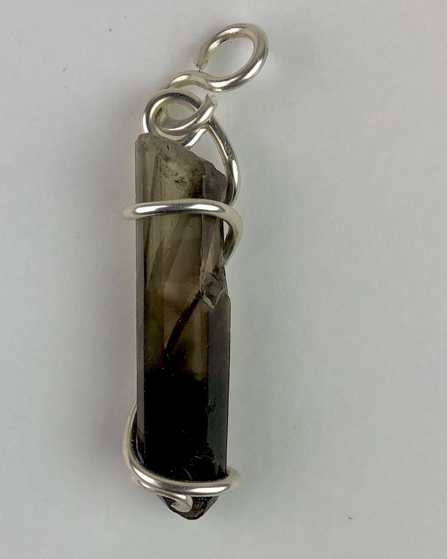 Smokey Quartz with Silver chain $42 at Discovery Green, Saturday night. @discoverygreen