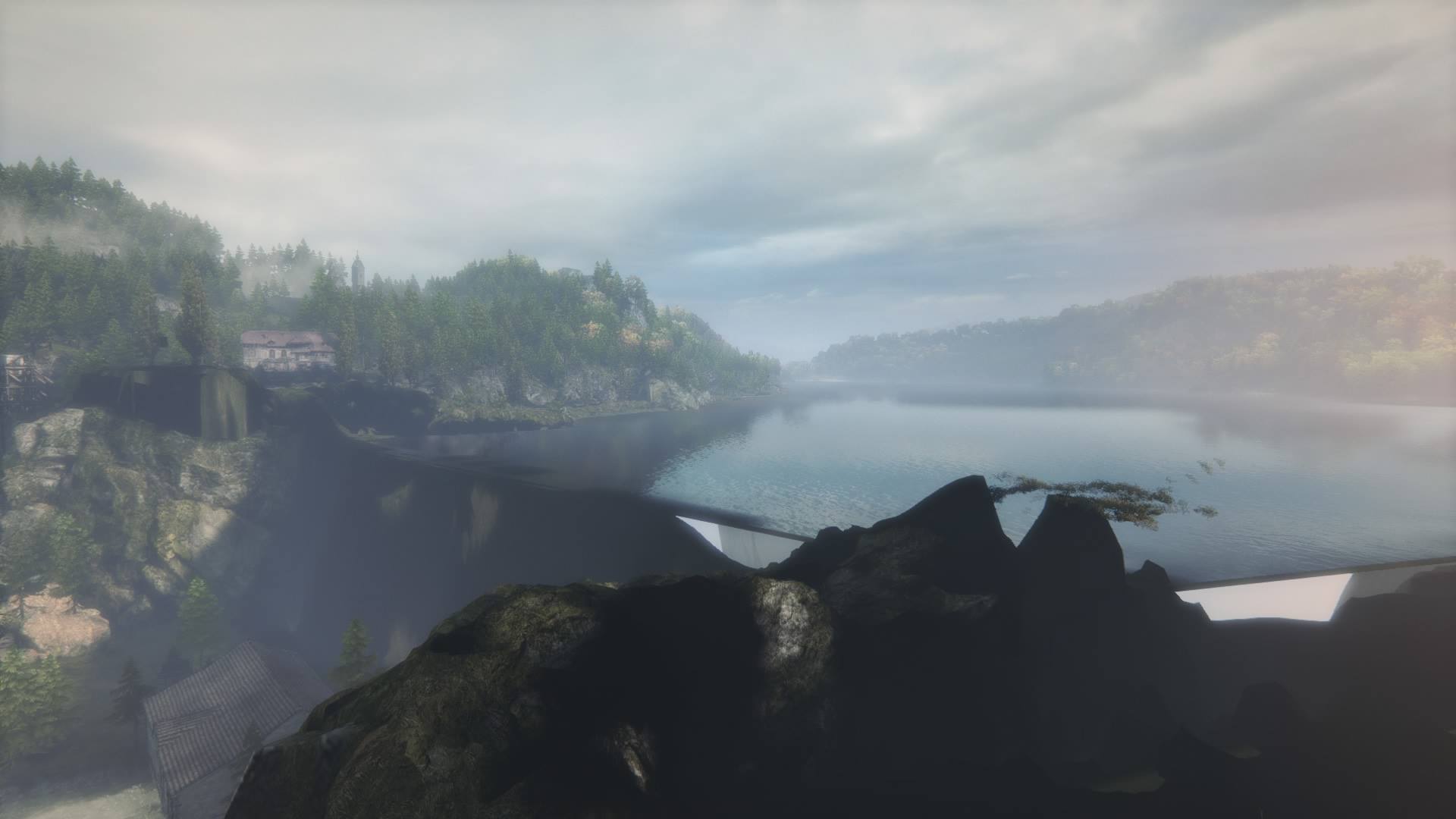 This is where the bridge should be. 