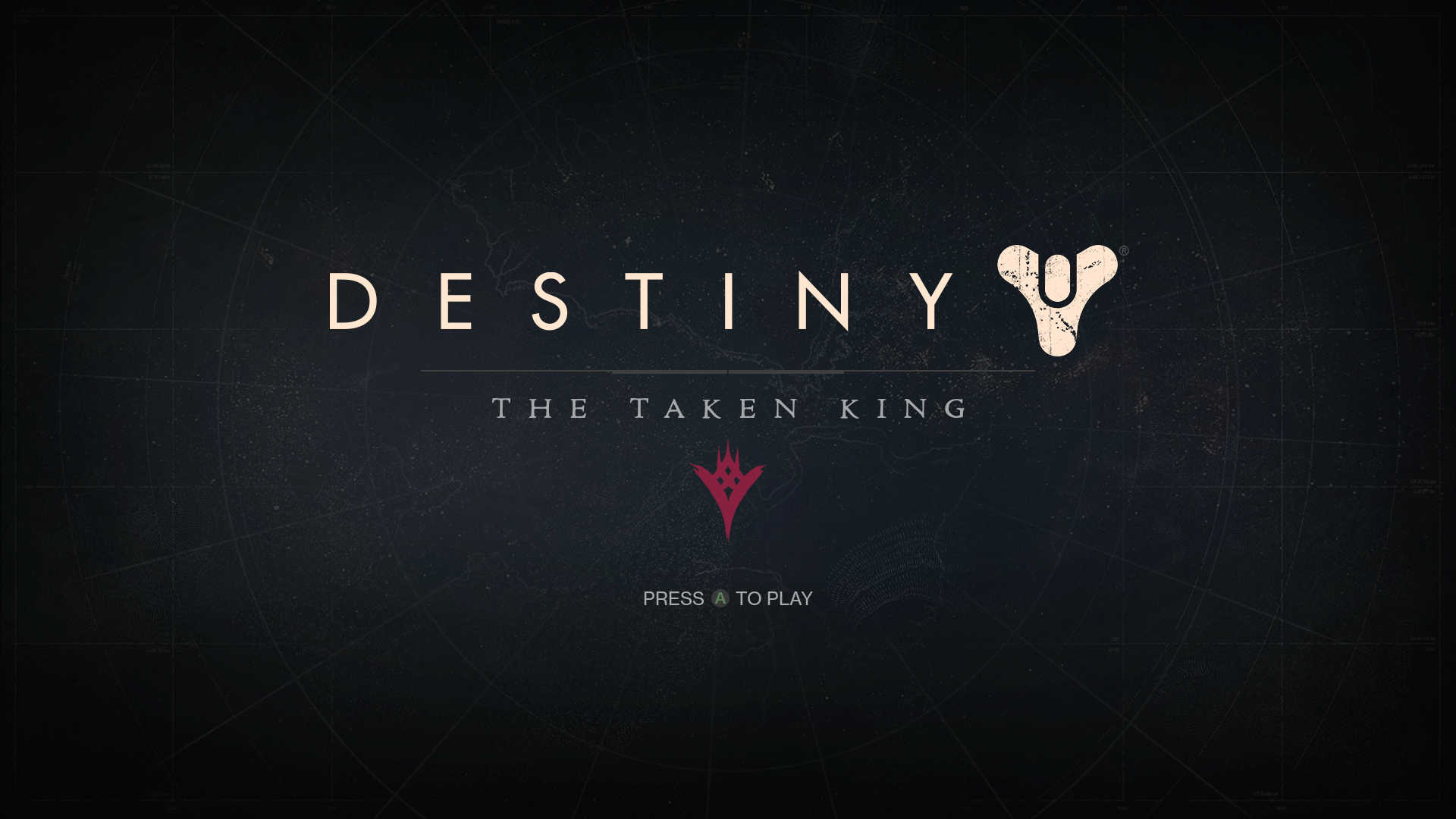XBox One's Title Screen for Destiny: The Taken King