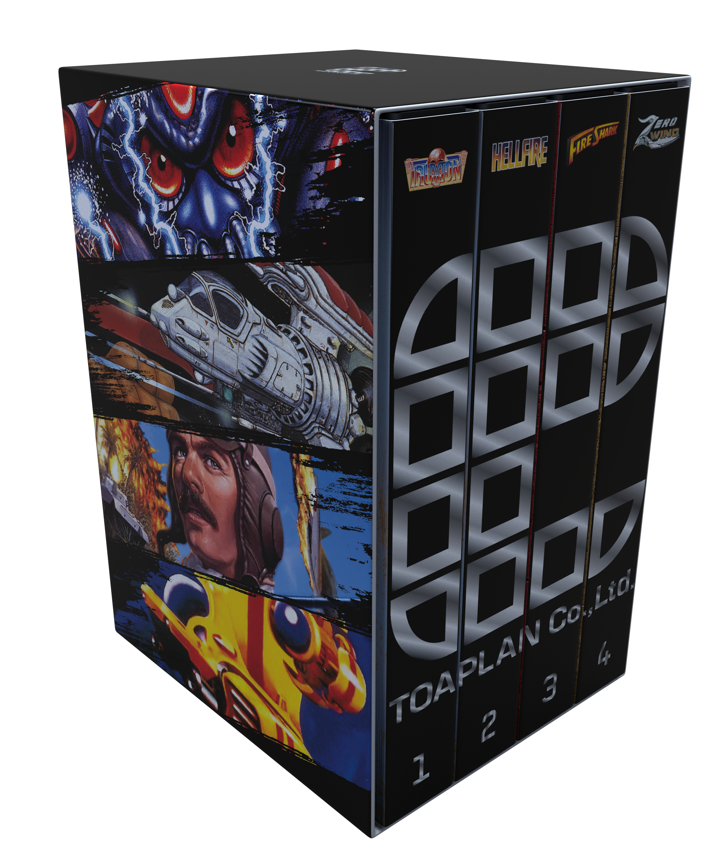 Toaplan shooters master slipcase with cases.png