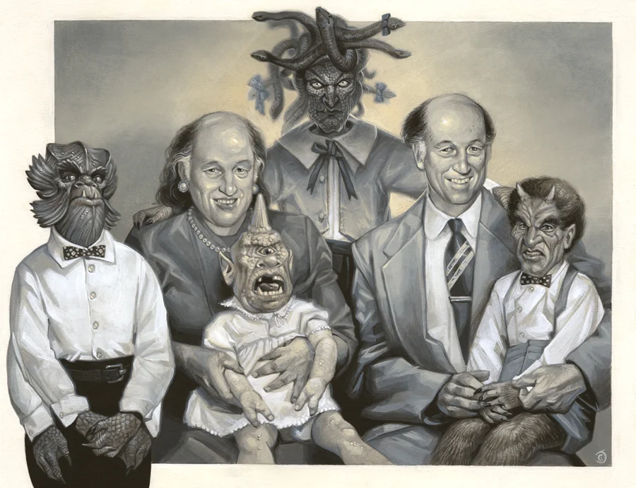 Family Portraithausen- A Ray Harryhausen Tribute