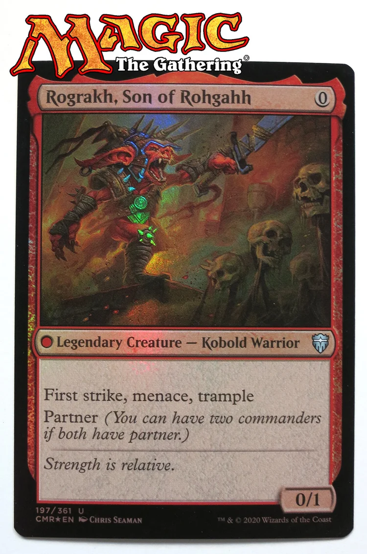 mtg rograkh son of rohgahh commander deck Rograkh, Rohgahh- FOIL — Chris Seaman Illustration Studio Red Legendary Creature Kobold Warrior Rograkh, Son of Rohgahh, inspired