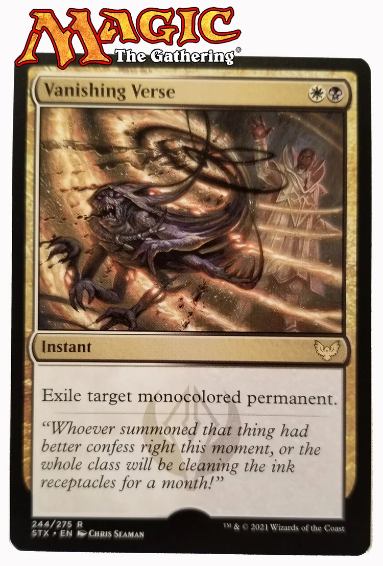 vanishing mtg card MTGNexus Mint / near mint condition trading card Questions regarding suspending a card