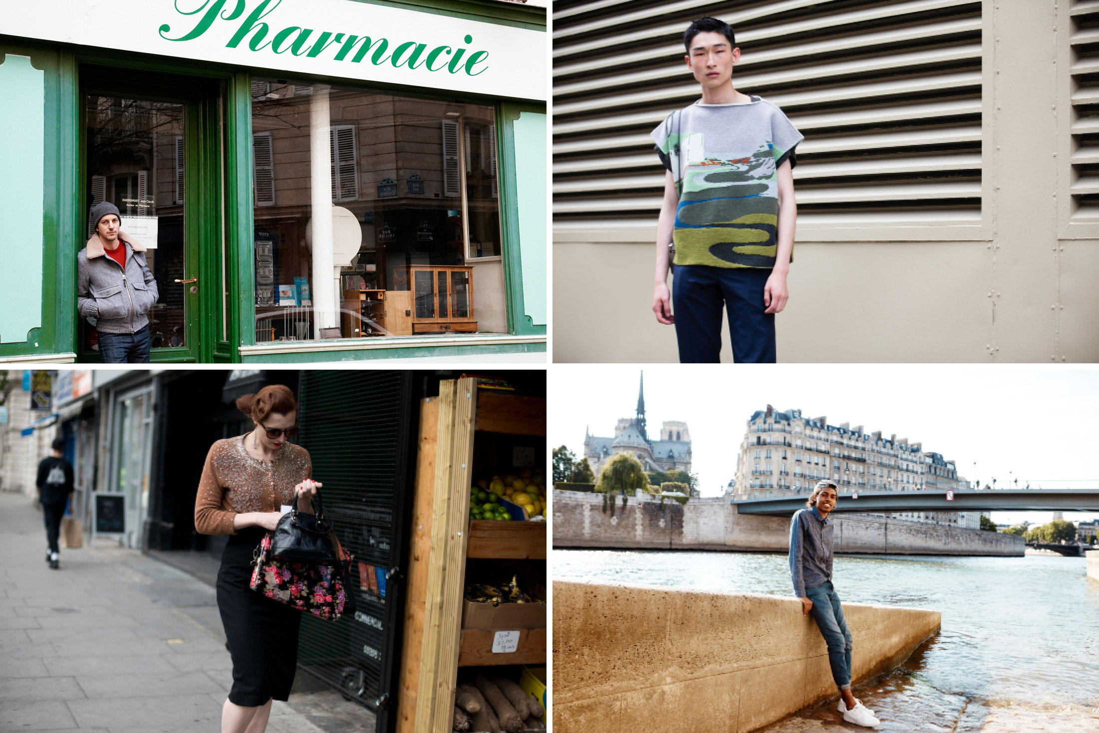  Fashion Week Street Style/Travel Features (clockwise from top left:&nbsp; Paris Beyond the Boulevards ,&nbsp; The Far West Village Has Its Fashion Moment ,&nbsp; Hanging Out Along the Newly Cool Seine ,&nbsp; Is Hackney London’s Most Stylish Neighbo