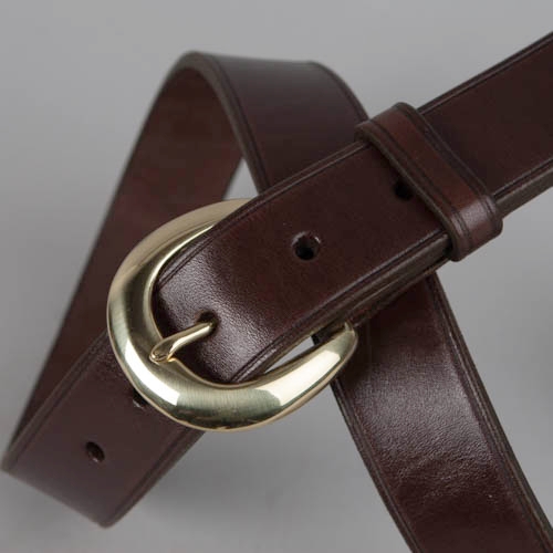 American Bridle Leather.Dark Brown, Brass — Pinnell Custom Leather