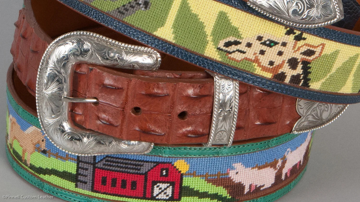 personalized needlepoint belt
