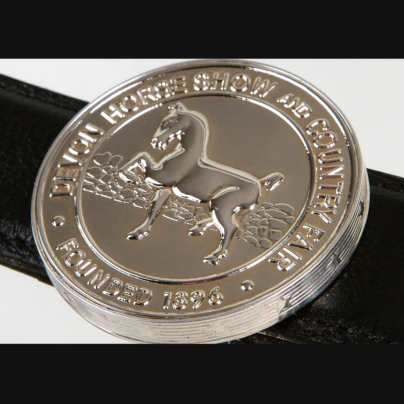 Ribbon Medallion Bezeled