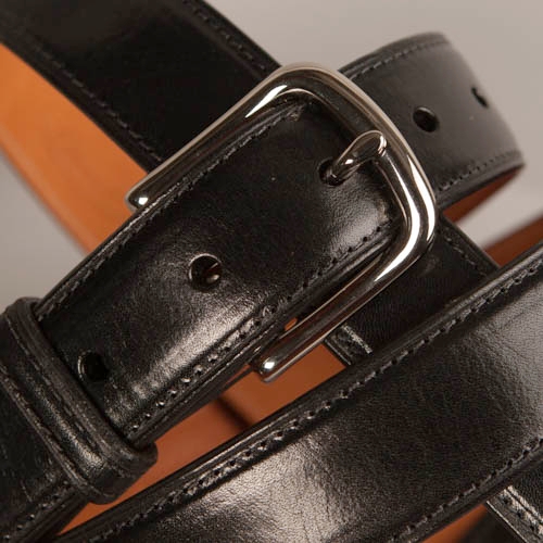 Box Calf . Black, Nickel — Pinnell Custom Leather
