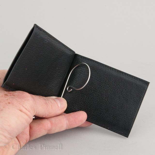 Two Pocket, Money Clip Wallet Calf — Pinnell Custom Leather