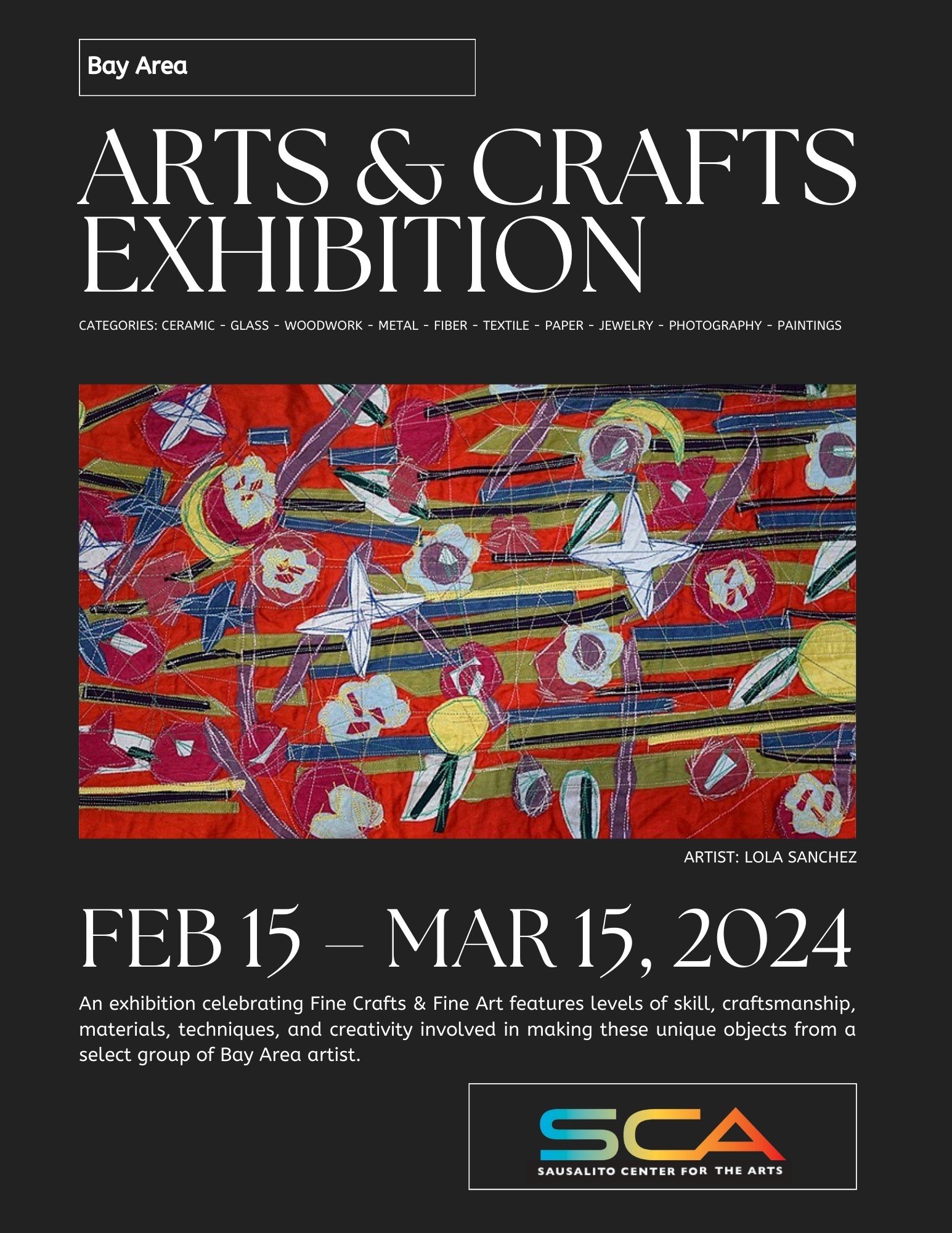 Sausalito Art Center's Arts and Crafts Exhibition