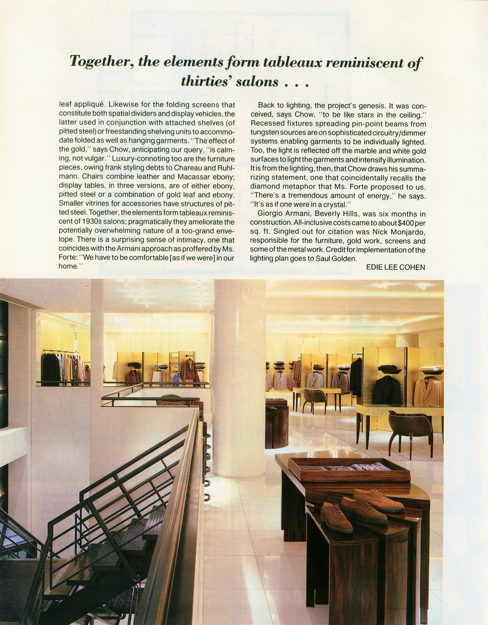 Giorgio Armani Beverly Hills — Thane Roberts | Architect