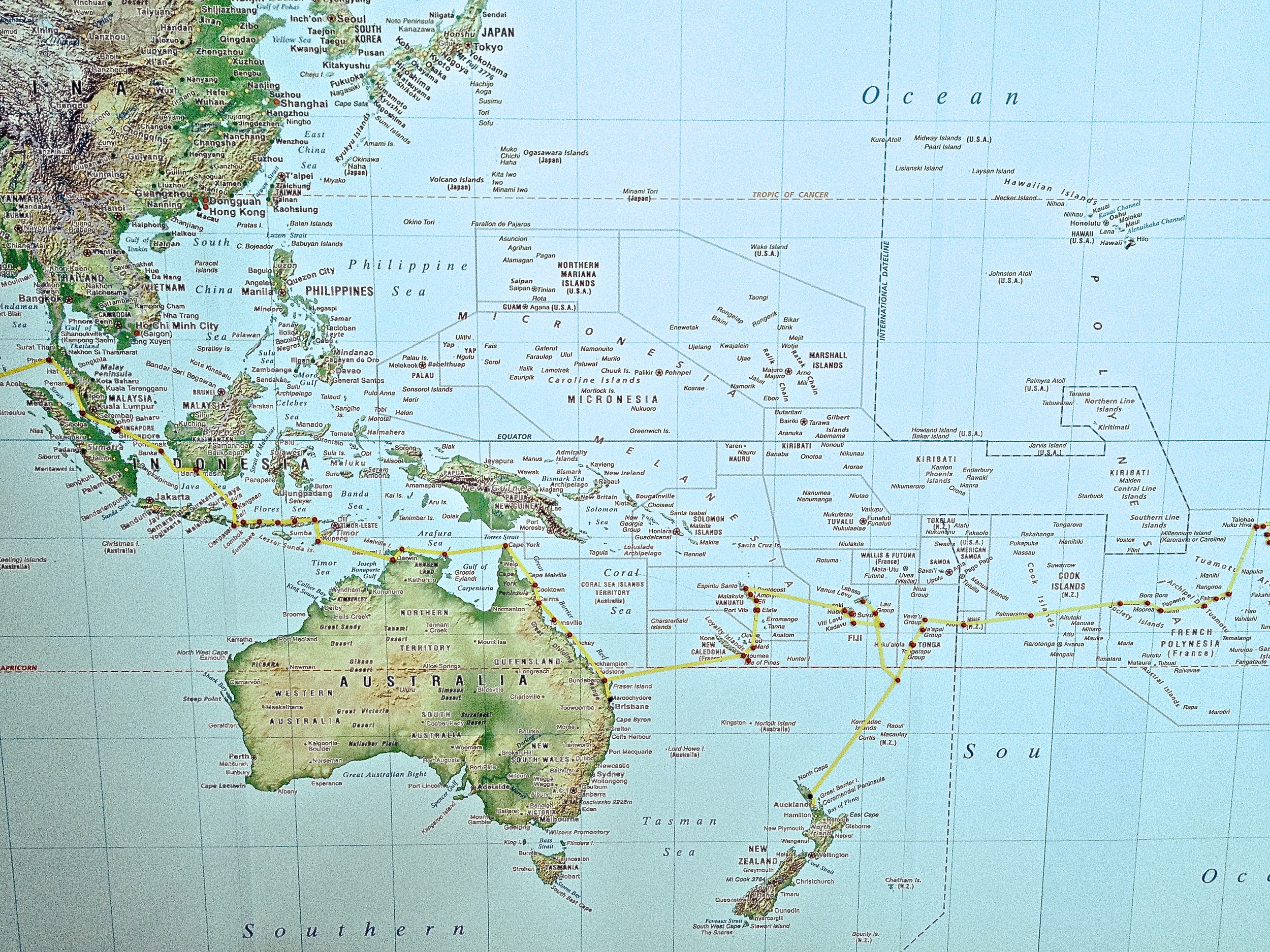 South Pacific Islands to Minerva Reef & New Zealand's North Island