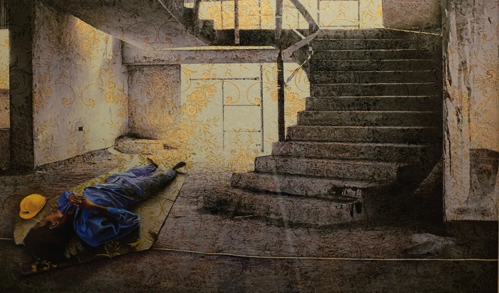 Detail 2 - Two Men Staircase