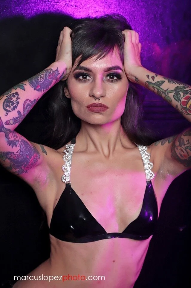 BabyLove's Latex Crystal Strap Bikini