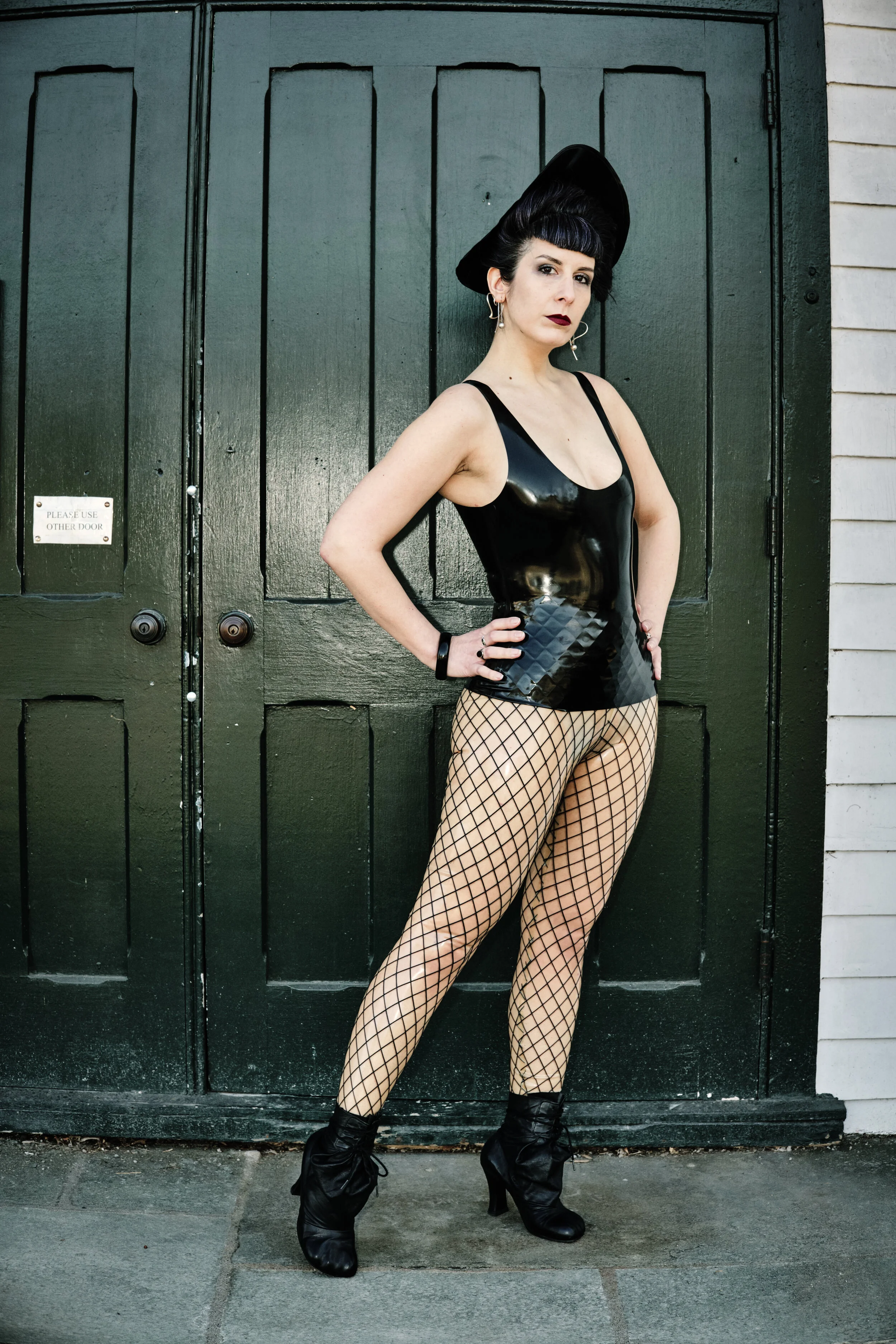 BabyLove's Latex Fishnet Leggings