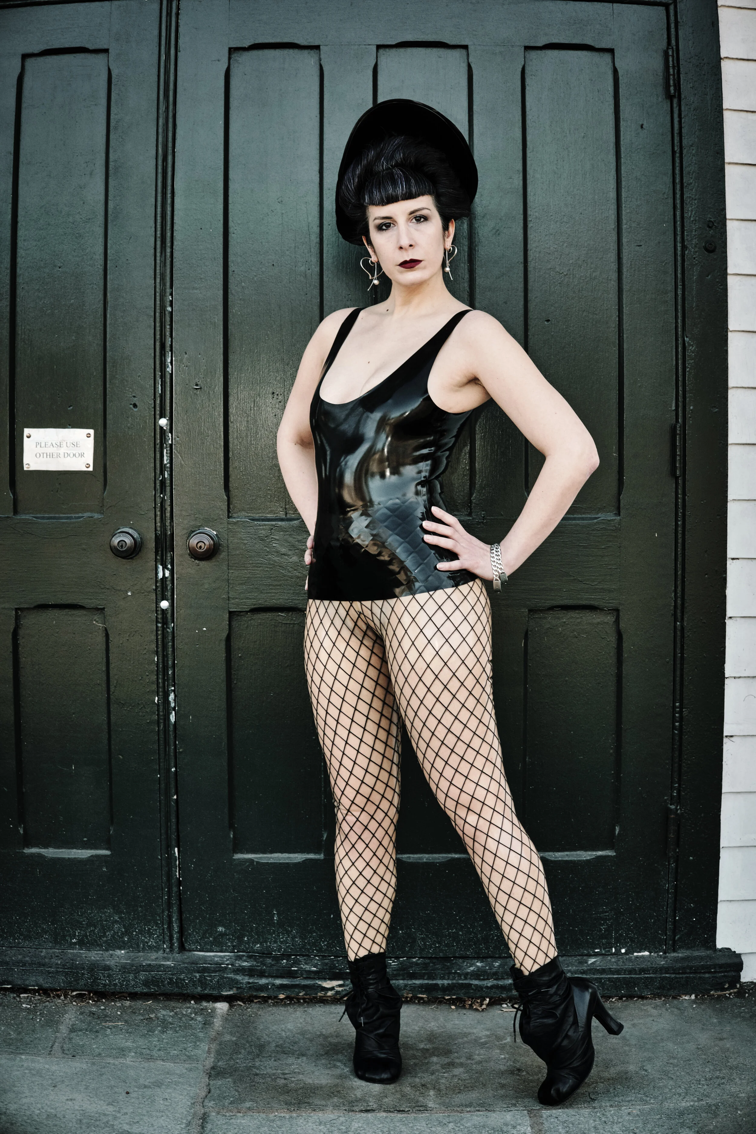 BabyLove's Latex Fishnet Leggings