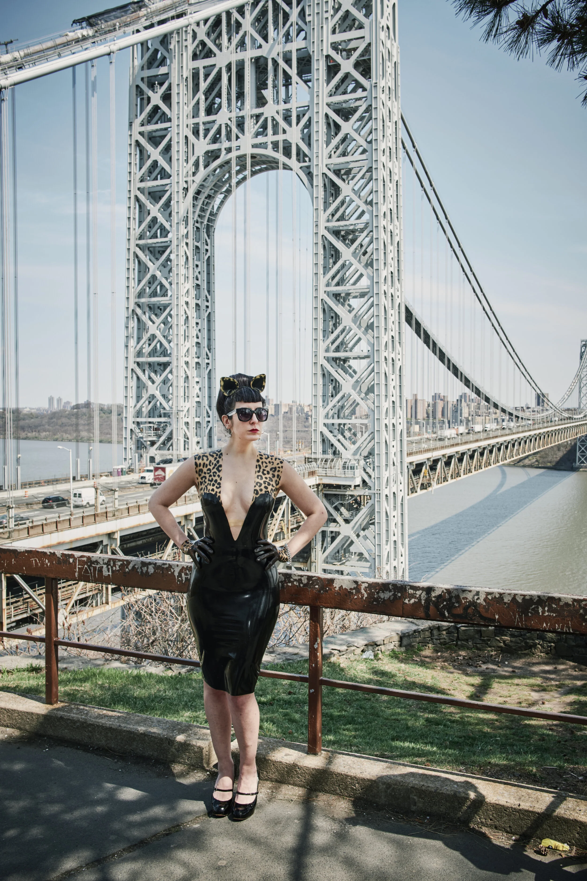 BabyLove's Latex Leopard Sweetheart Dress