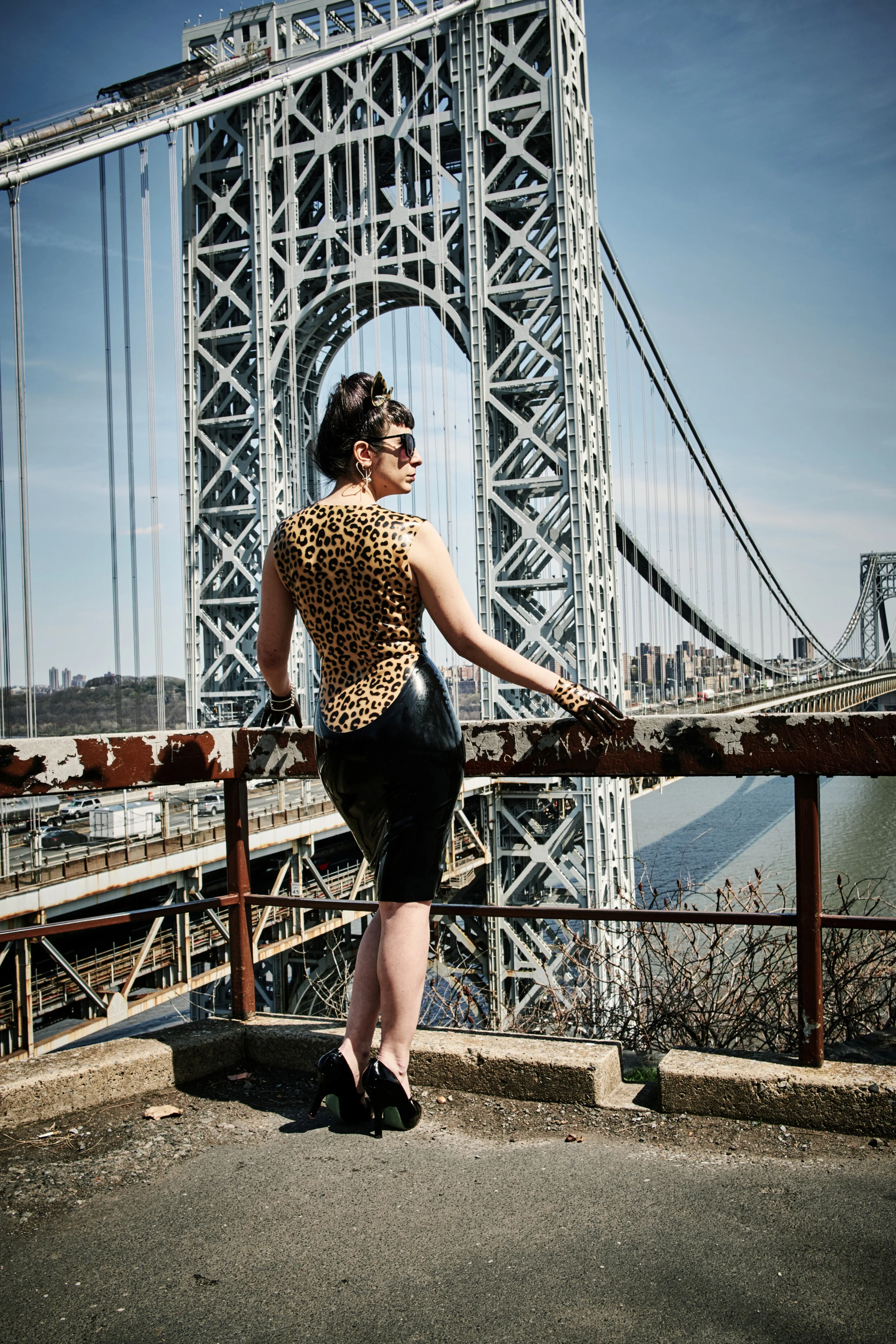 BabyLove's Latex Leopard Sweetheart Dress