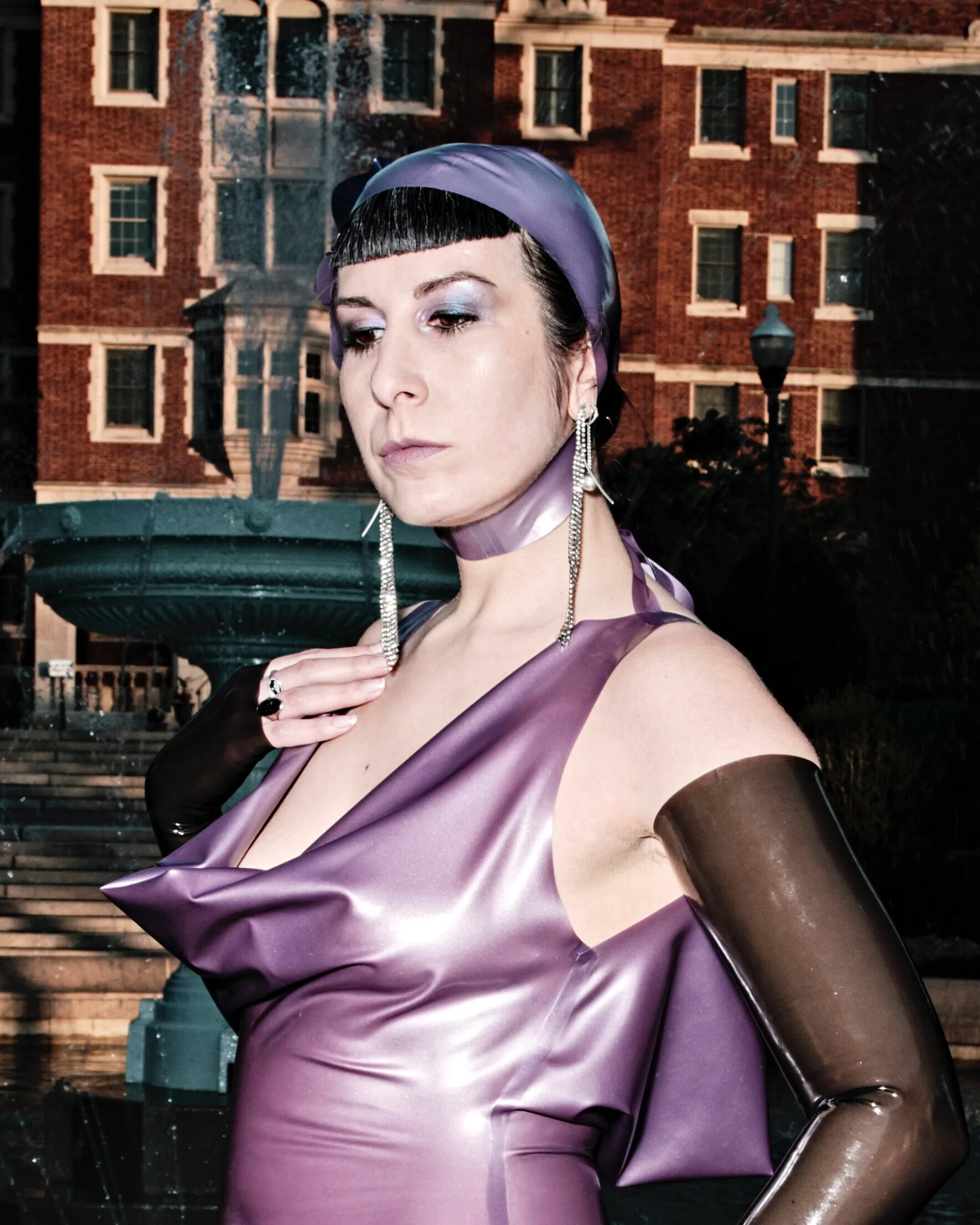 BabyLove's Latex By Renee Masoomian Flight Helmet Flowers