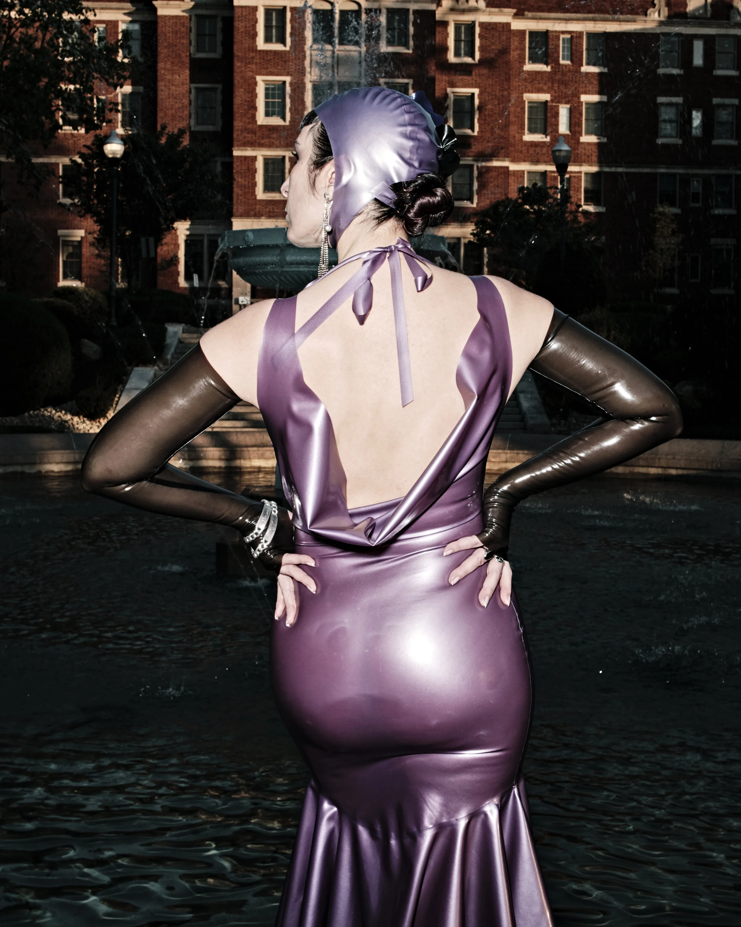 BabyLove’s Latex by Renee Masoomian Opera Length Fingerless Gloves