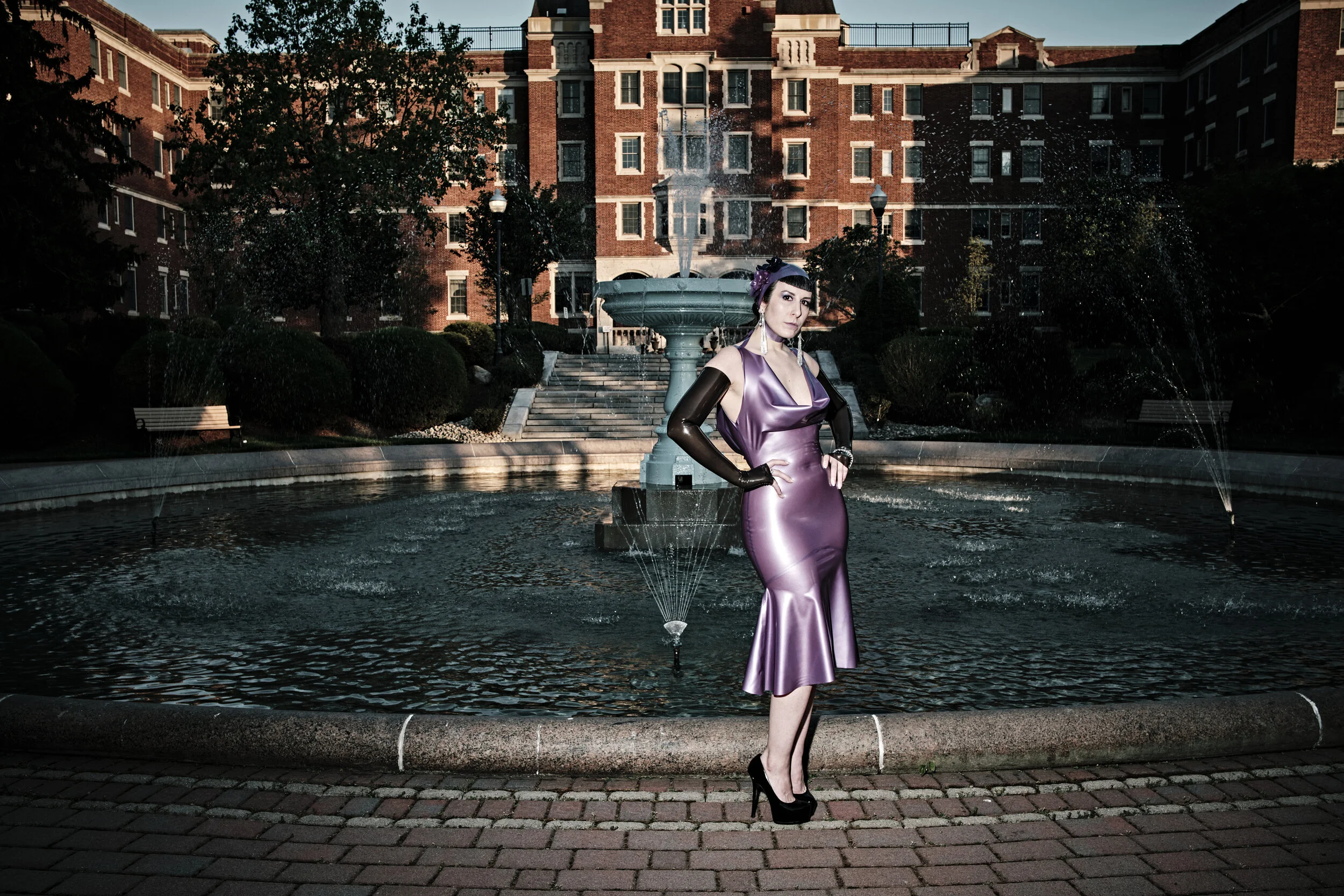 BabyLove’s Latex by Renee Masoomian Opera Length Fingerless Gloves