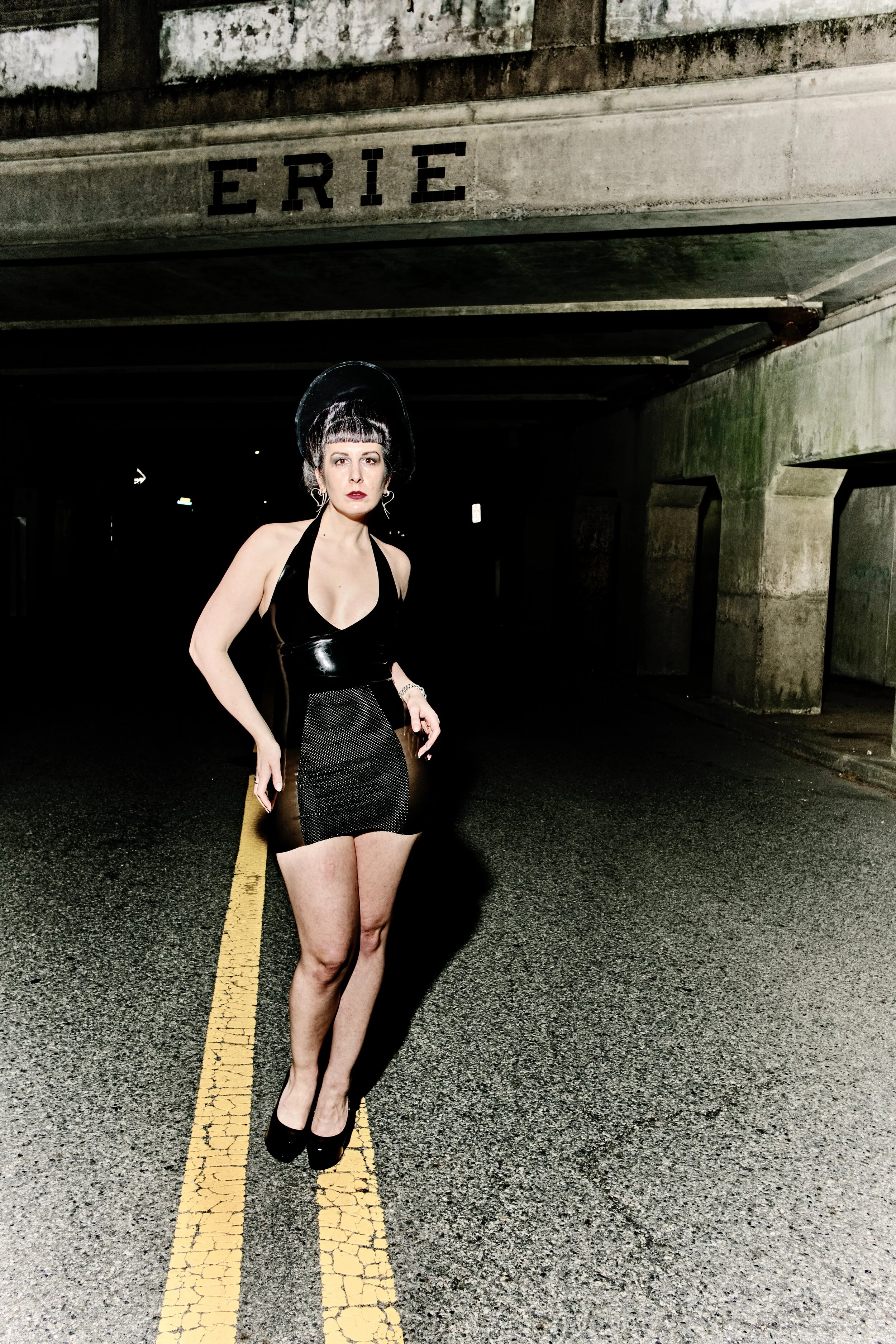 BabyLove's Latex Textured Girdle Mini Skirt