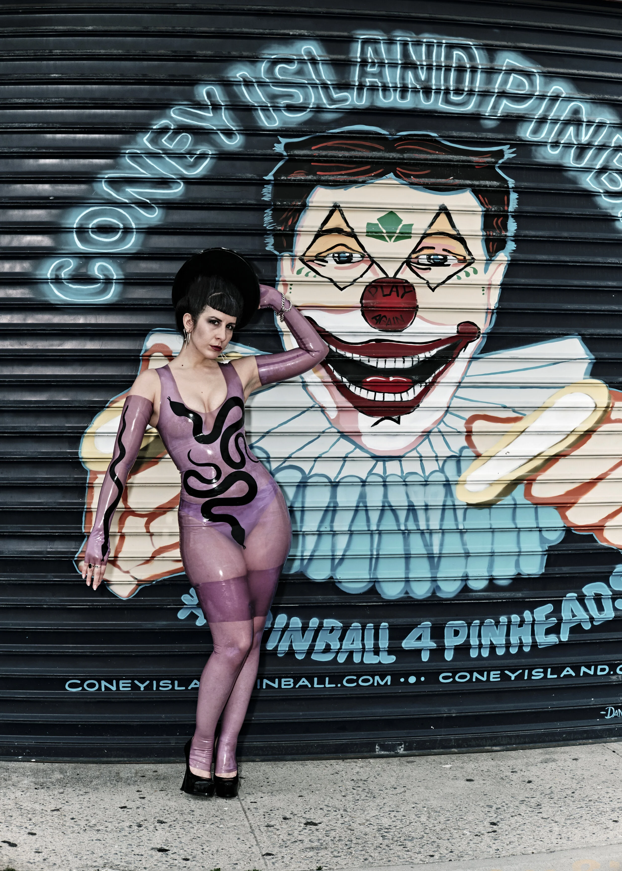 BabyLove's Latex By Renee Masoomian Serpent Opera Fingerless Gloves