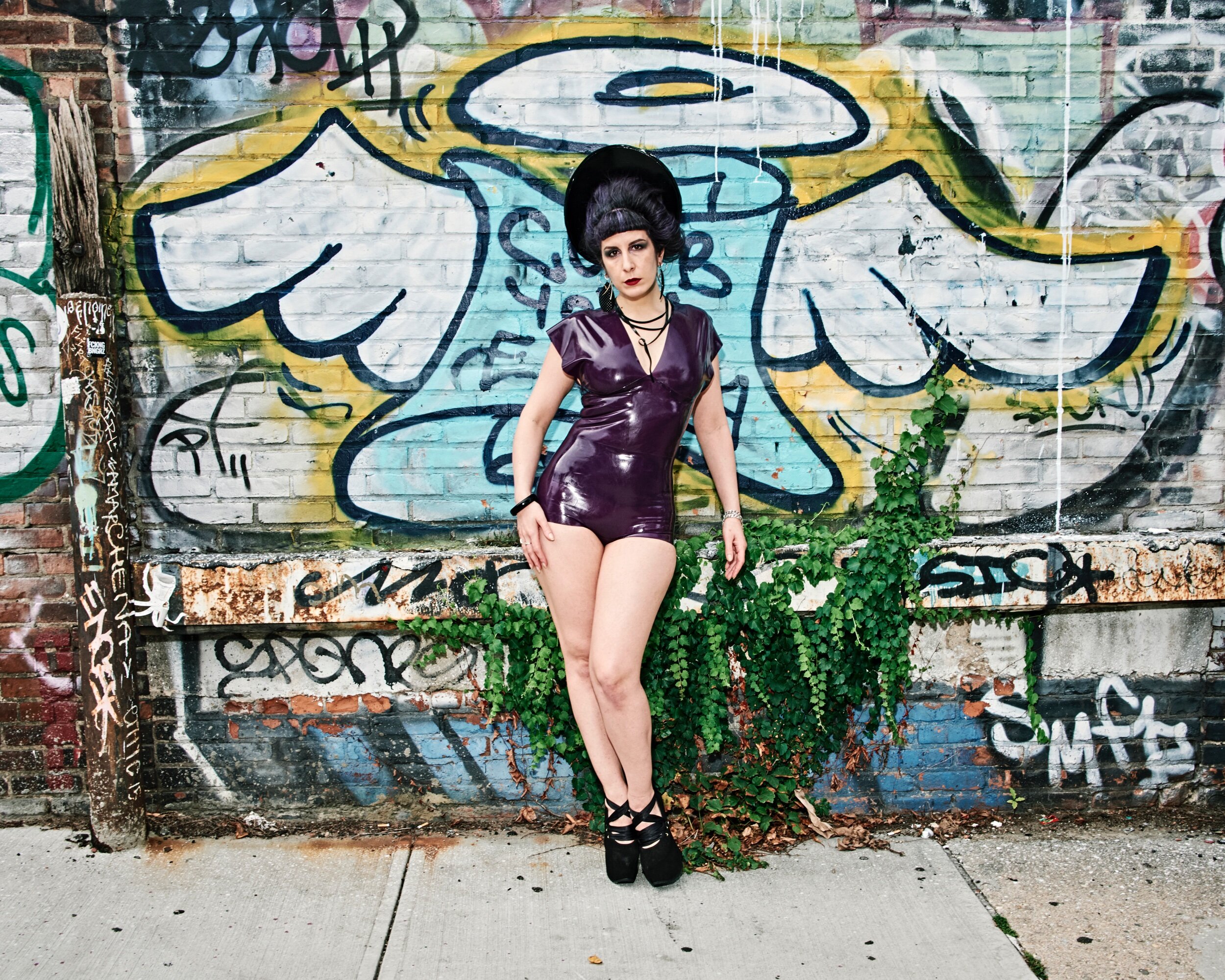 BabyLove's Latex Exaggerated Shoulder Top