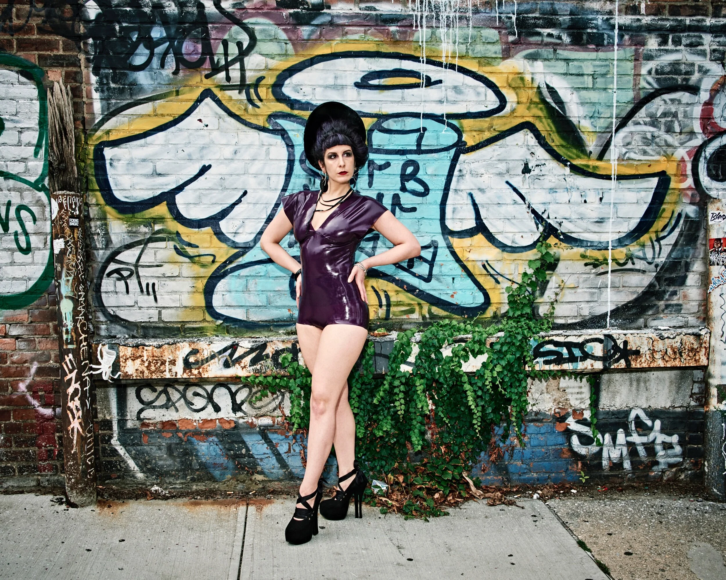 BabyLove's Latex Exaggerated Shoulder Top