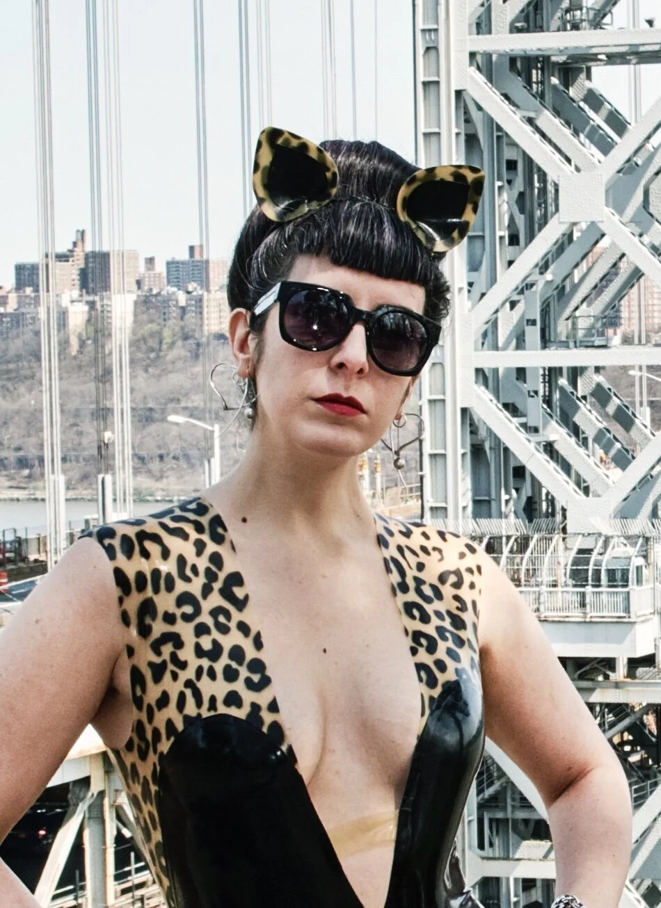 BabyLove's Latex By Renee Masoomian Leopard Kitty Ears