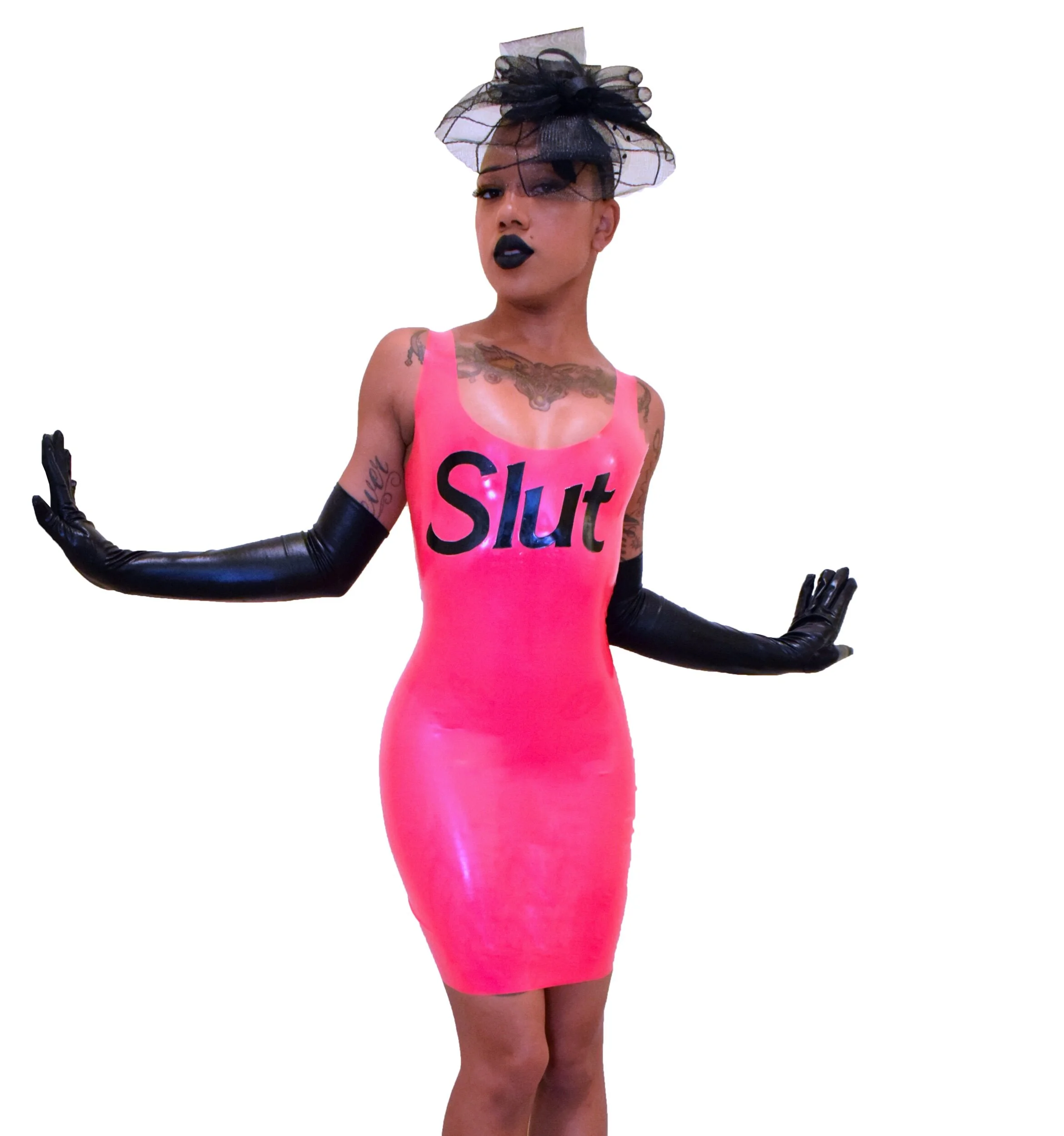 BabyLove's Latex Slut Tank Dress