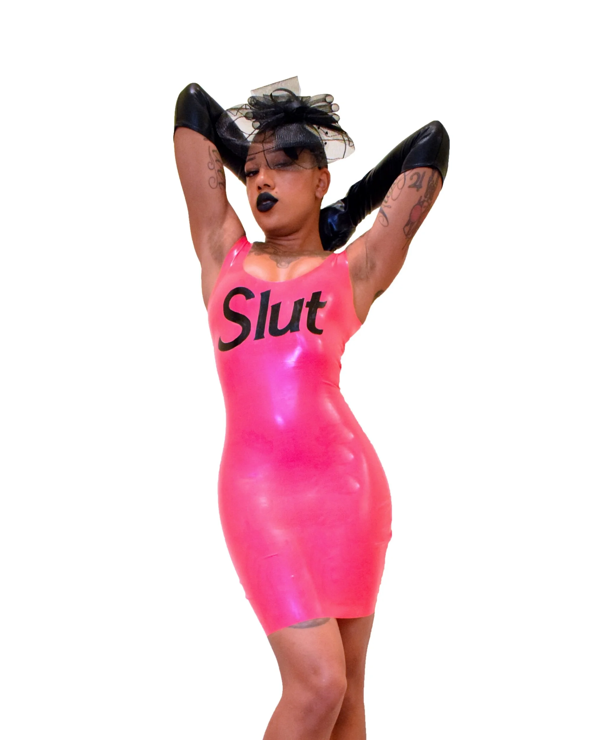 BabyLove's Latex Slut Tank Dress