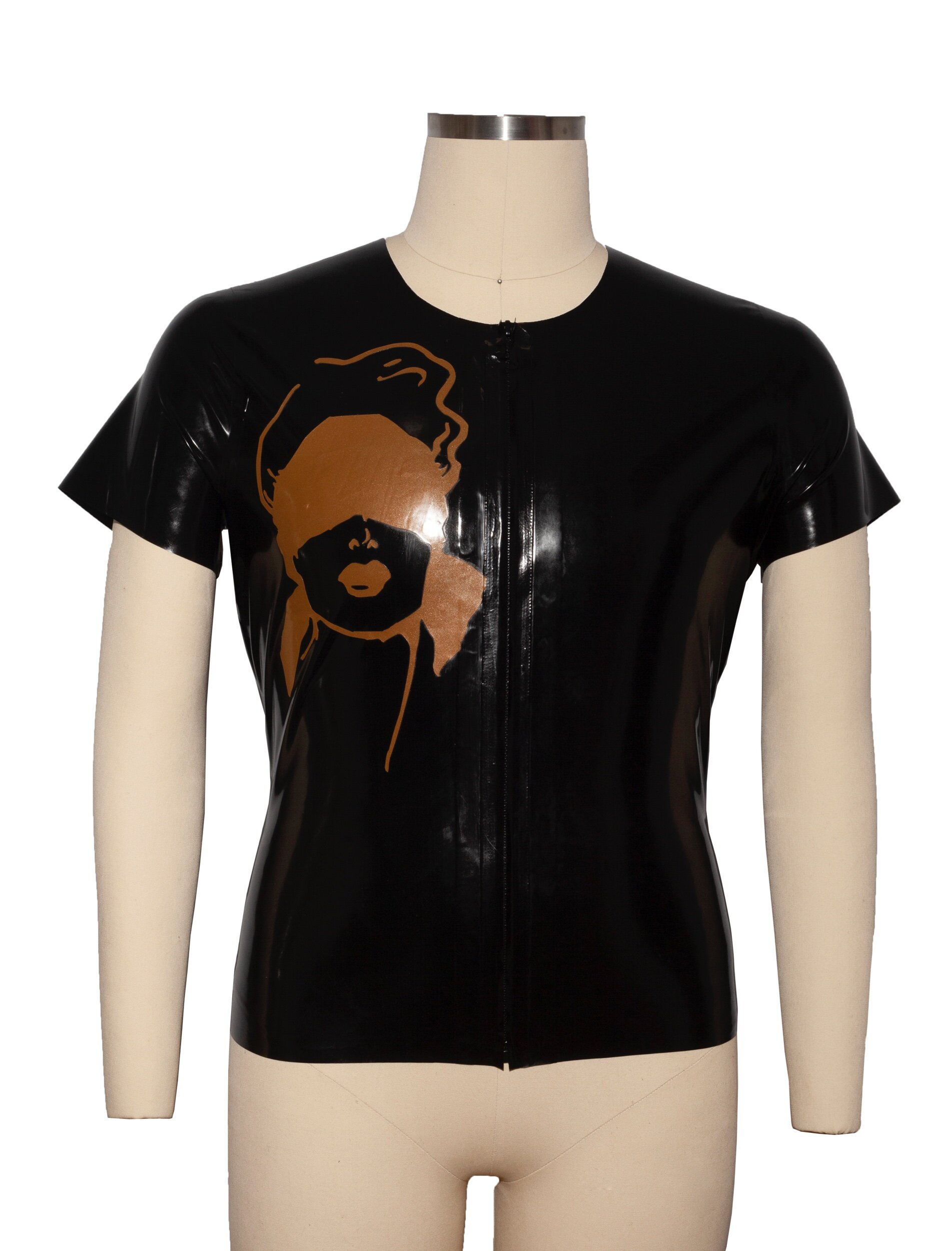 Soliloquy Latex See No Evil Zipper T-Shirt