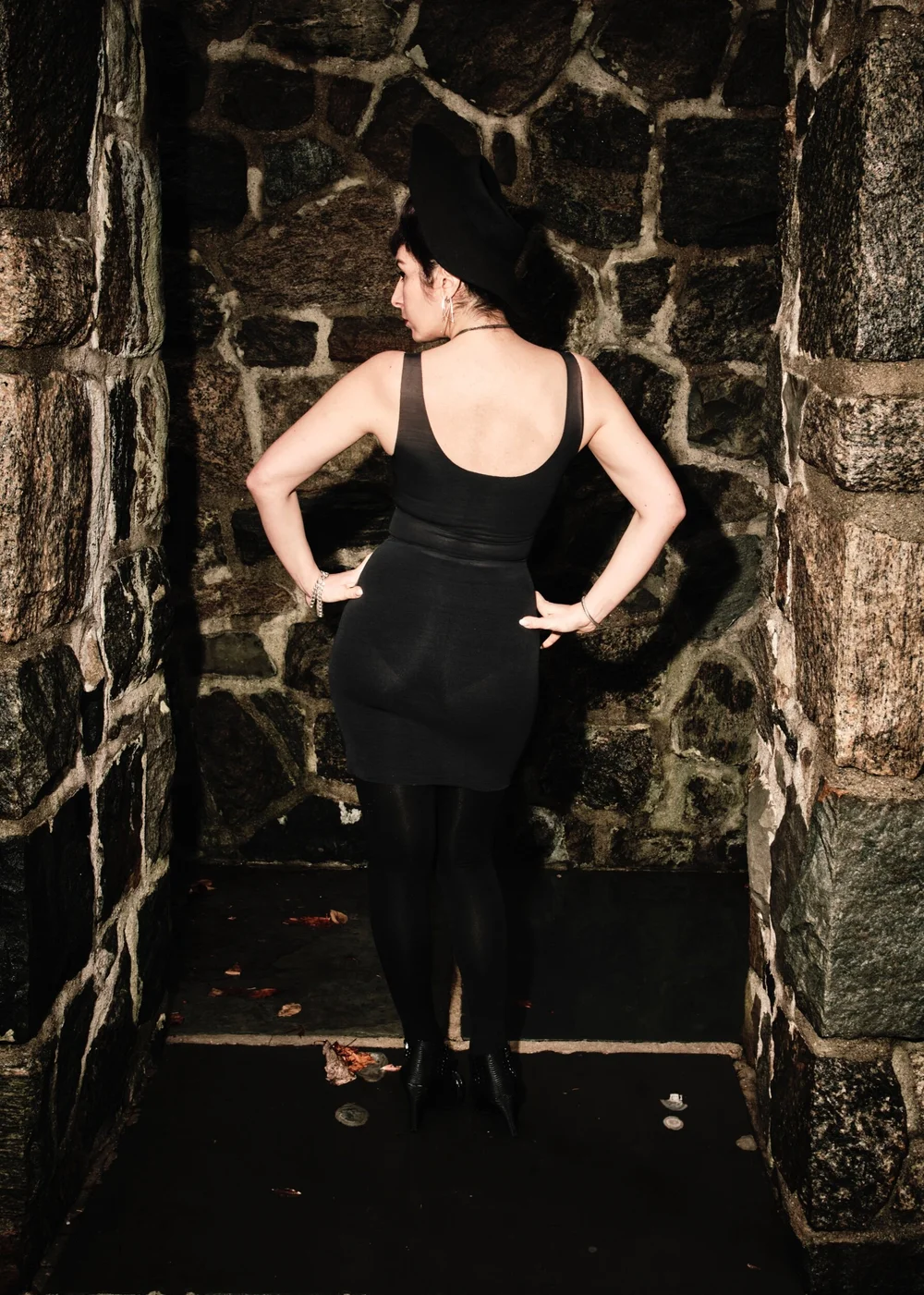 knee length dresses for ladies Andrea Iyamah Ratu Mesh Dress in Black main image 1
