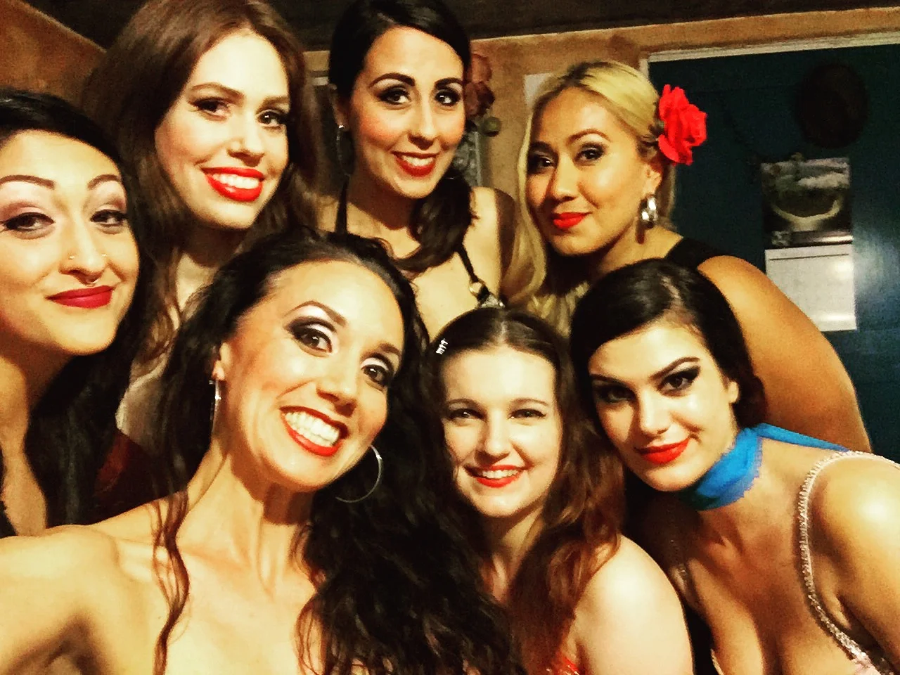 Raqs Artist Project graduates April 2016~ Alia Gamal, Eden Lighthipe, Cathy, Yuliya Lunessia, Belen Garibaldi, and Shirin