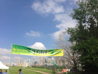 At the start line of the MEC trail challenge. 