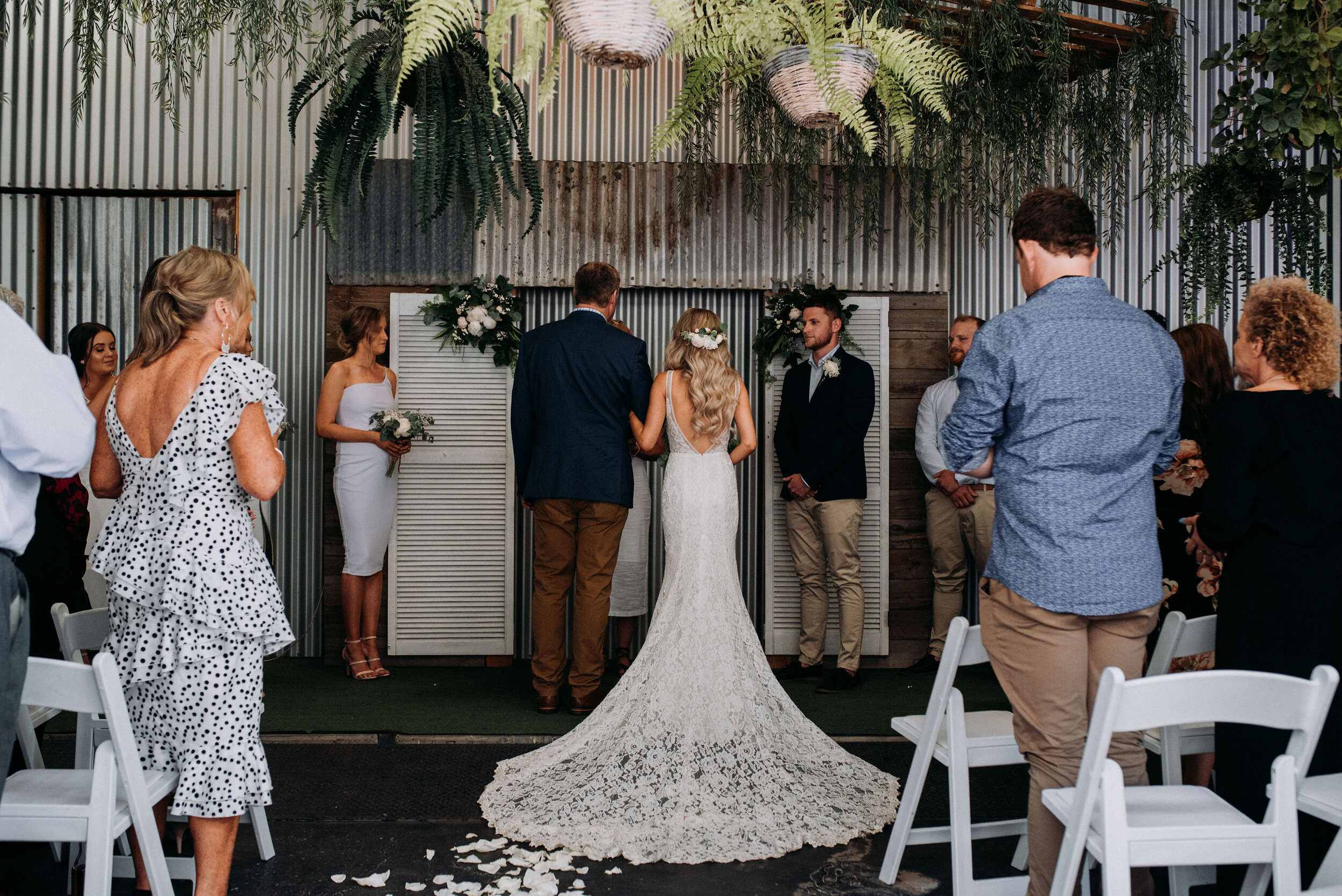 Emilie + Ricky in Our Courtyard