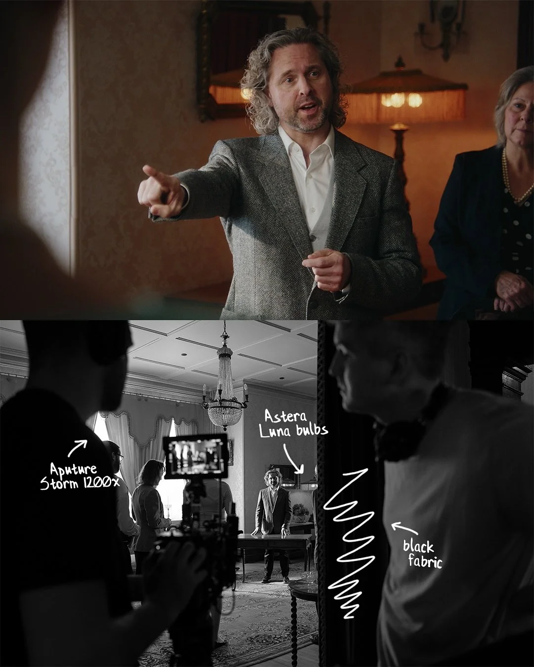 wanting to get back into adding more lighting setup bts! This is a sneak-peak at a fun little project I did with @tandemxvisuals for @governmenthousesk, where we really got to take advantage of the new Luna Bulbs from @asteraofficial. I’ve long